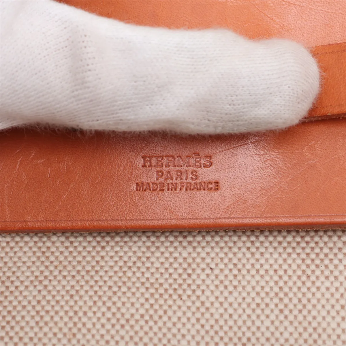 Herbag MM Toile H x Vache Hunter Beige x Brown Silver Hardware B: 1998 — view 9