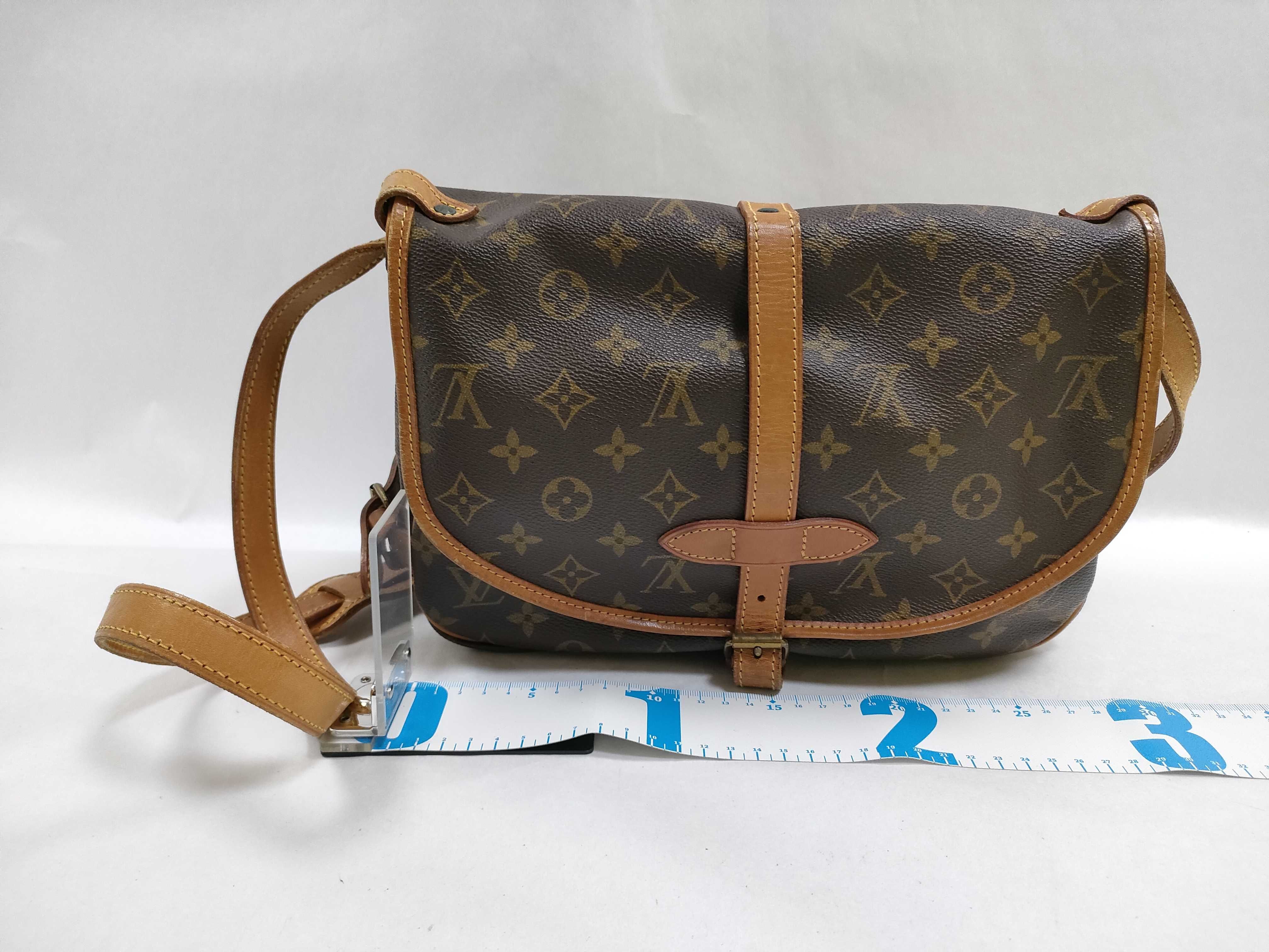 Monogram Louis Vuitton Saumur Monogram Shoulder Bag — view 2