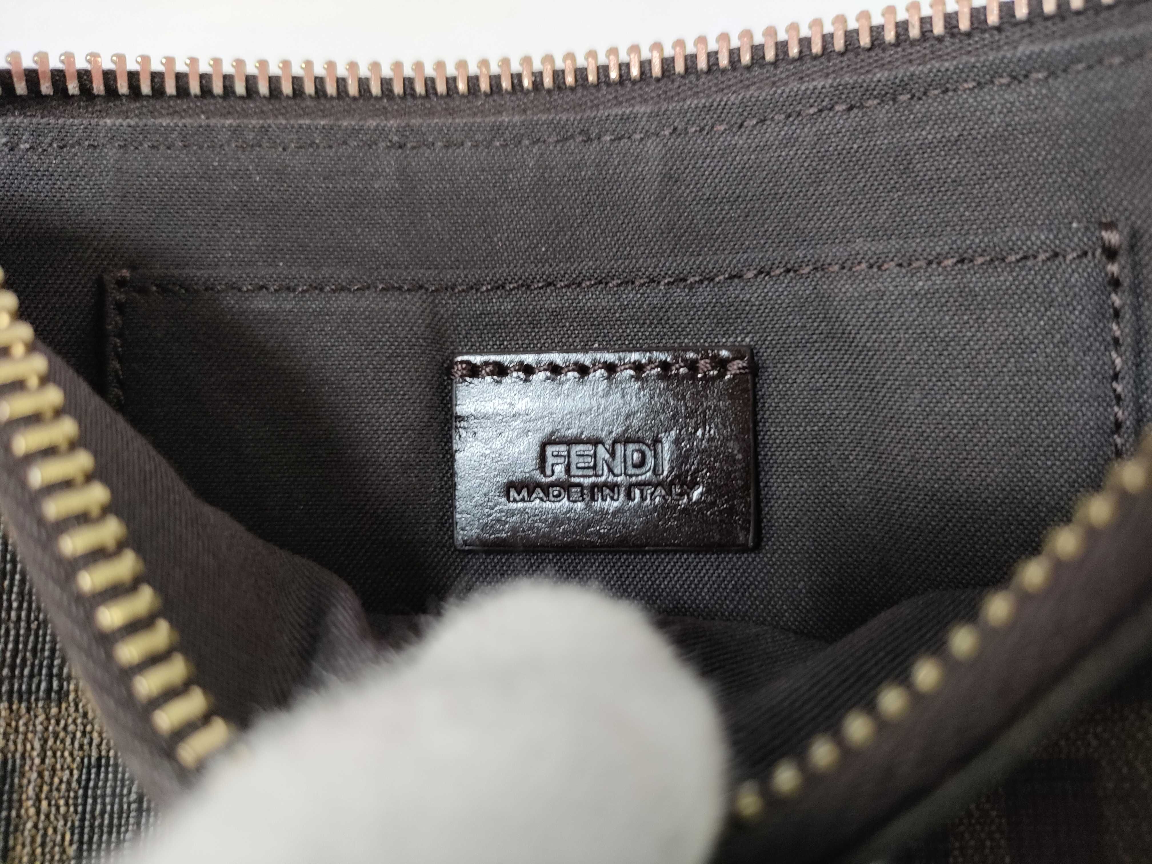 Zucca pattern Fendi PVC Zucca chain pouch — view 12