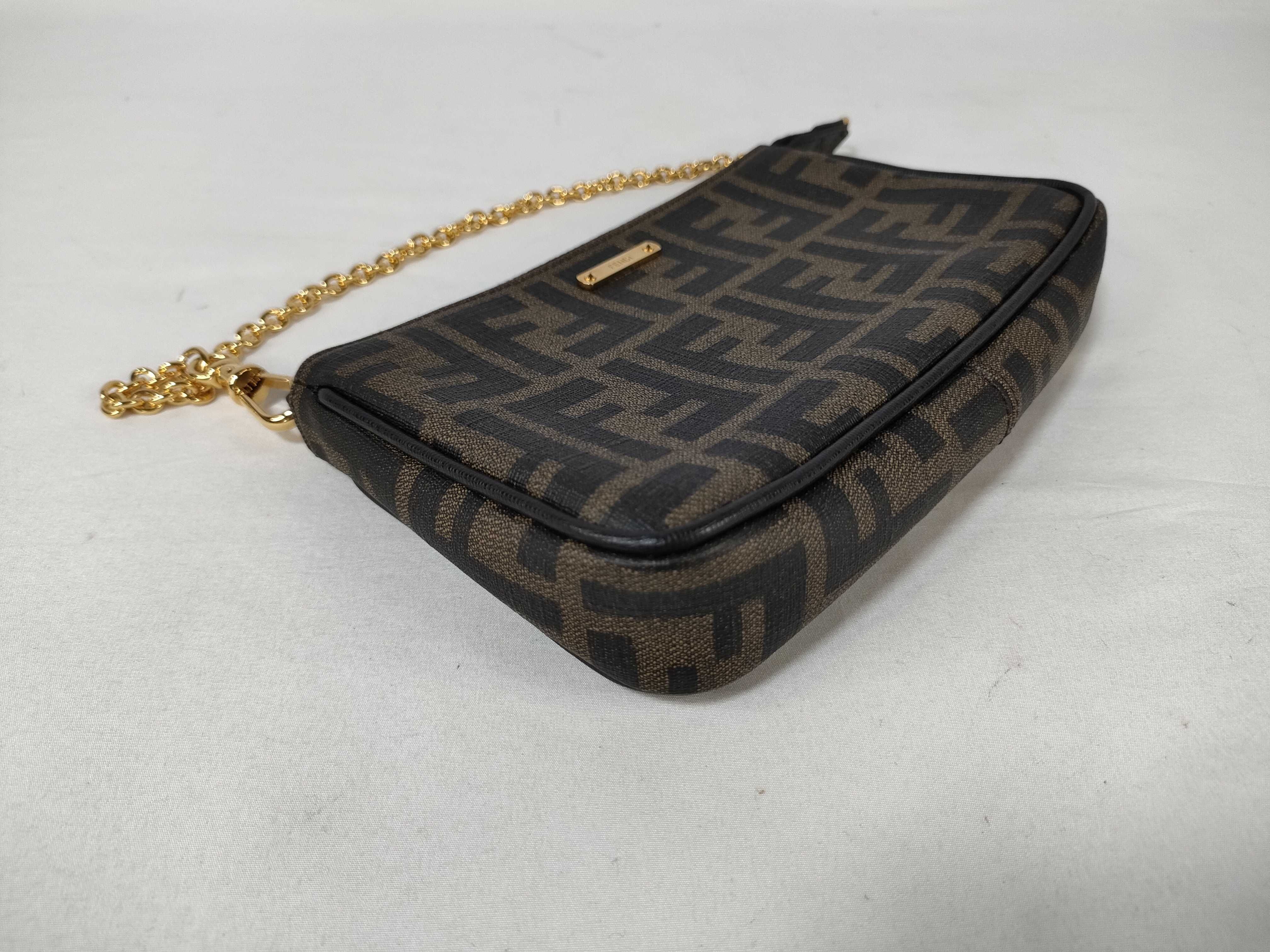 Zucca pattern Fendi PVC Zucca chain pouch — view 7