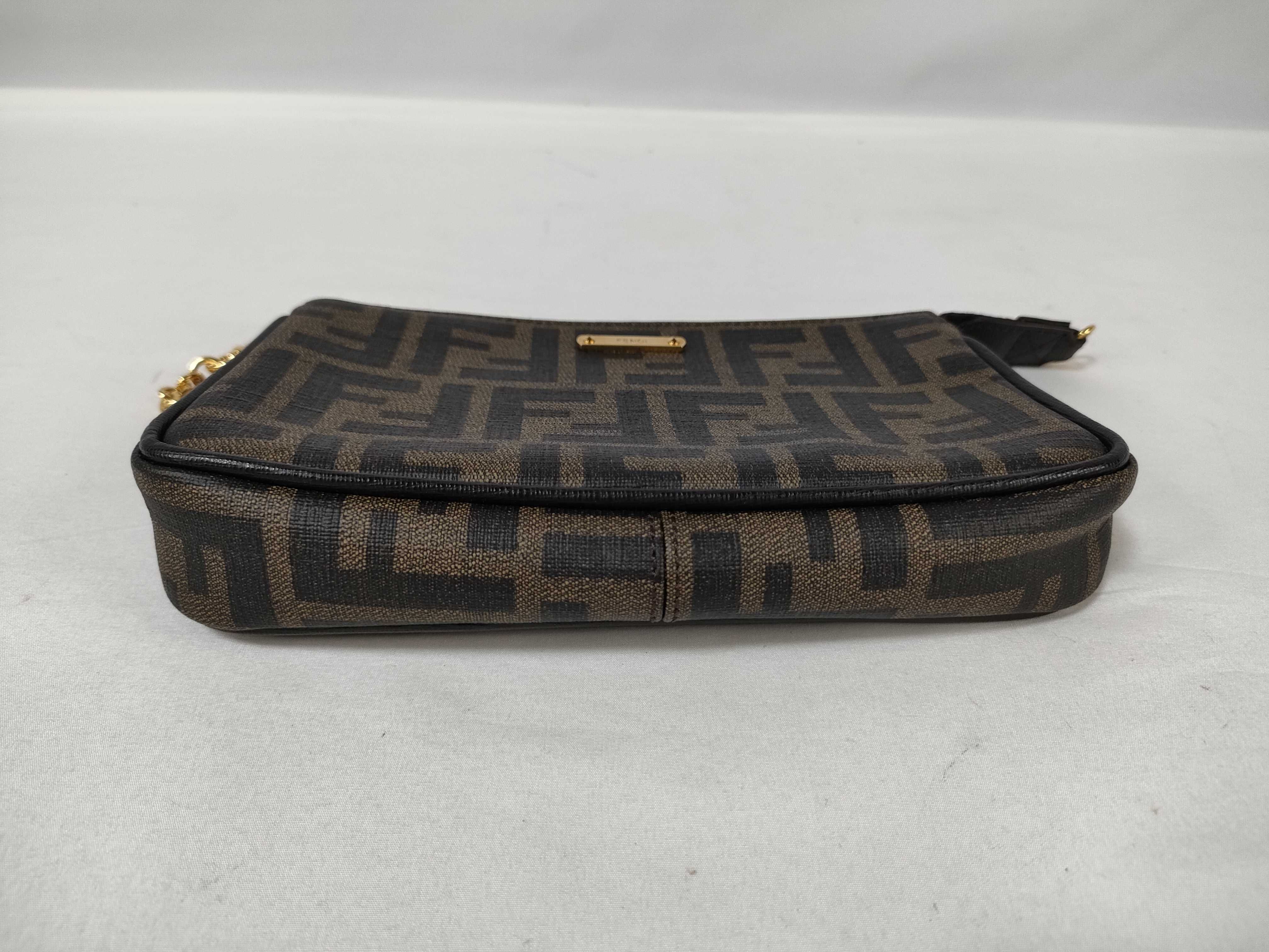 Zucca pattern Fendi PVC Zucca chain pouch — view 8