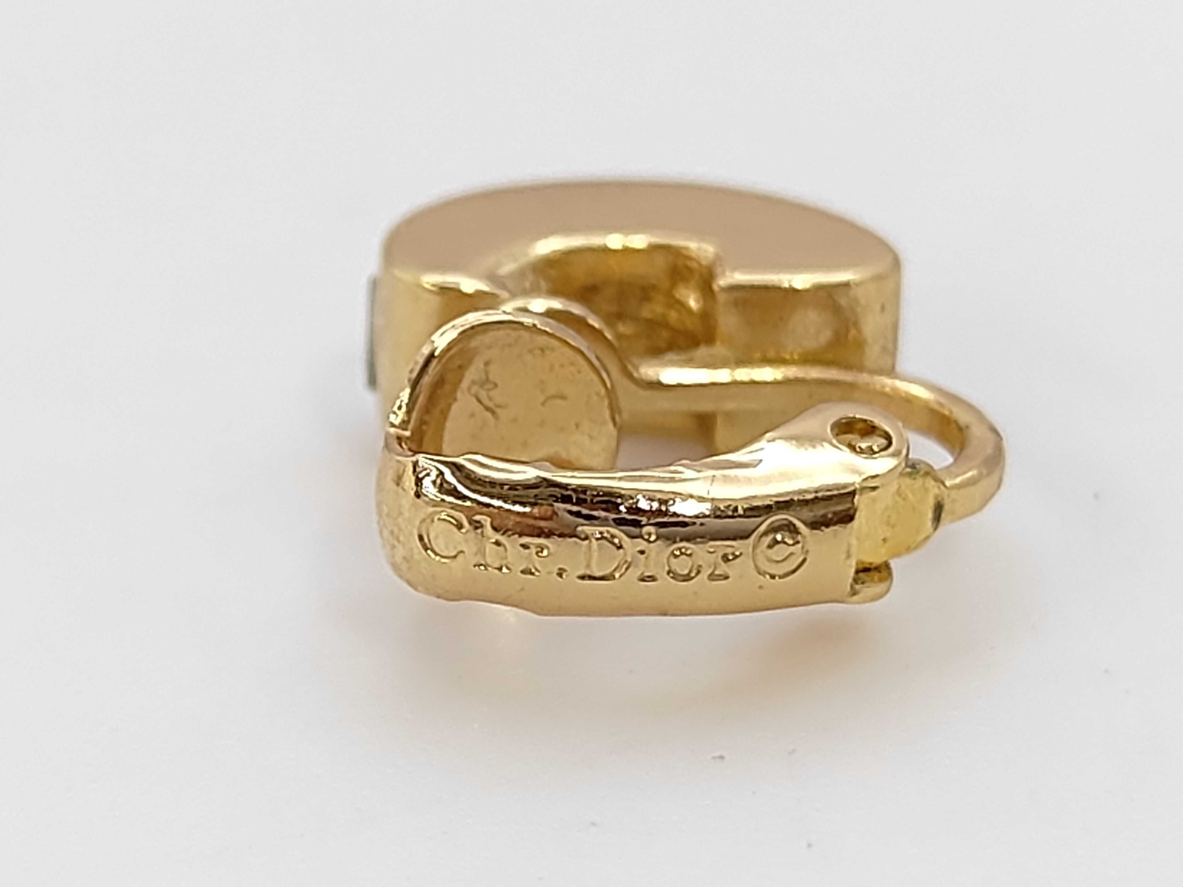 Gold Stone Earrings — view 4