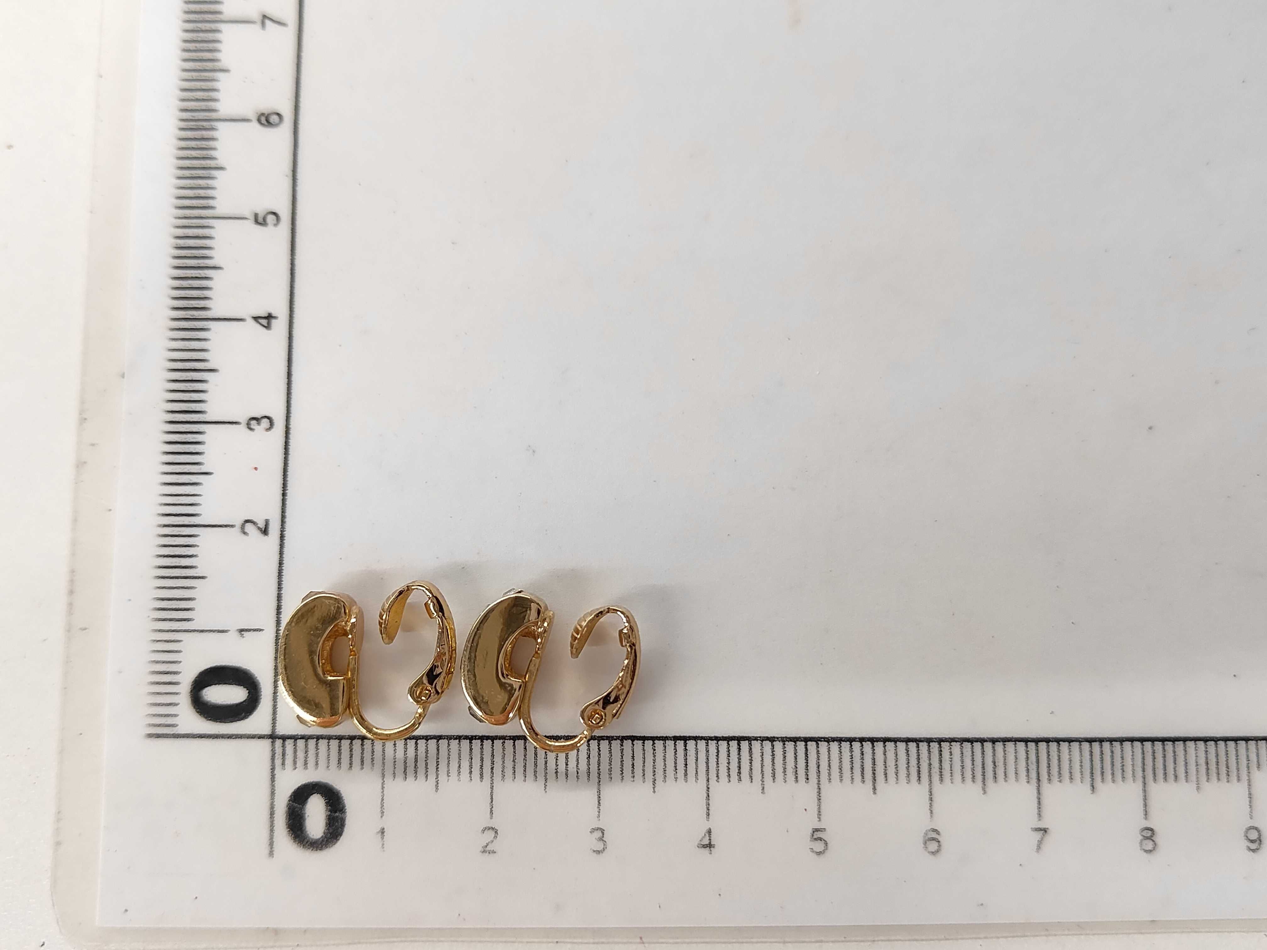 Gold Stone Earrings — view 6
