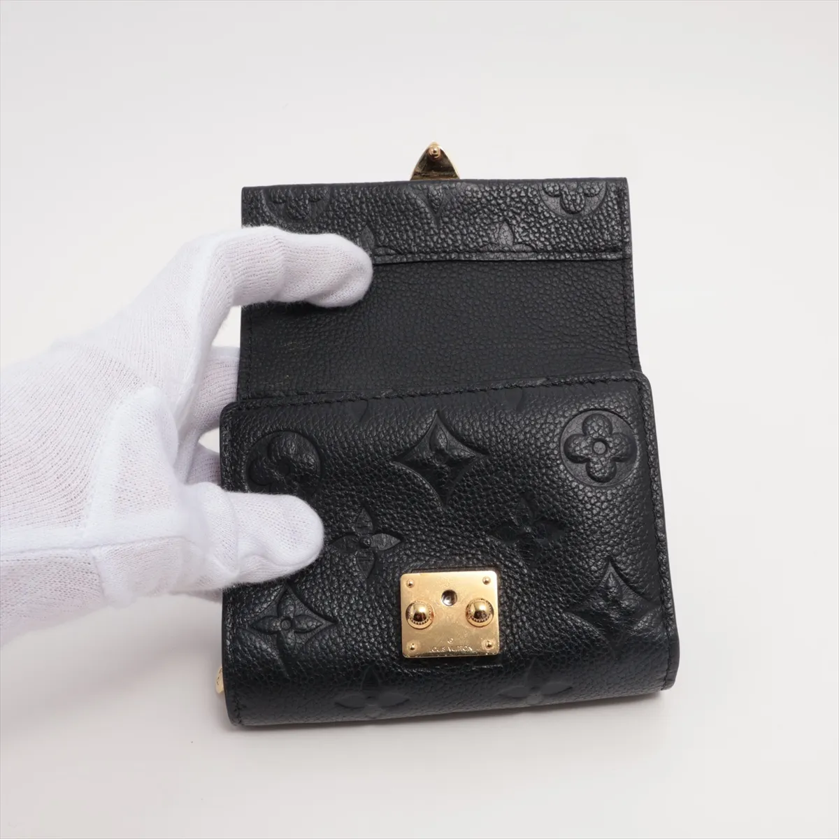 Monogram Empreinte Portefeuille Metis Compact M80880 Noir Compact Wallet RFID Reactive — view 3