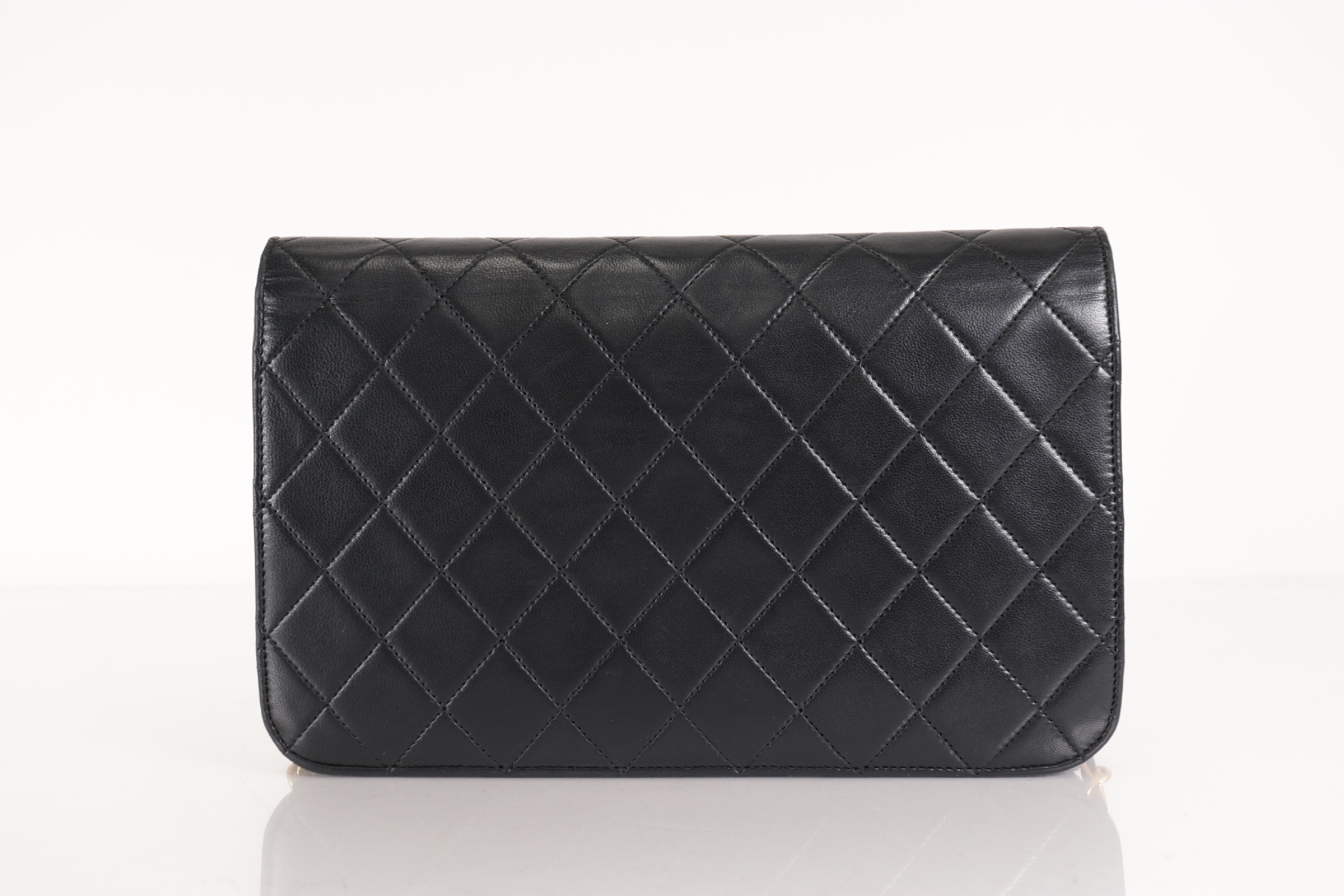 Push-Lock Lambskin Chain Shoulder Bag (Series 8) — view 2