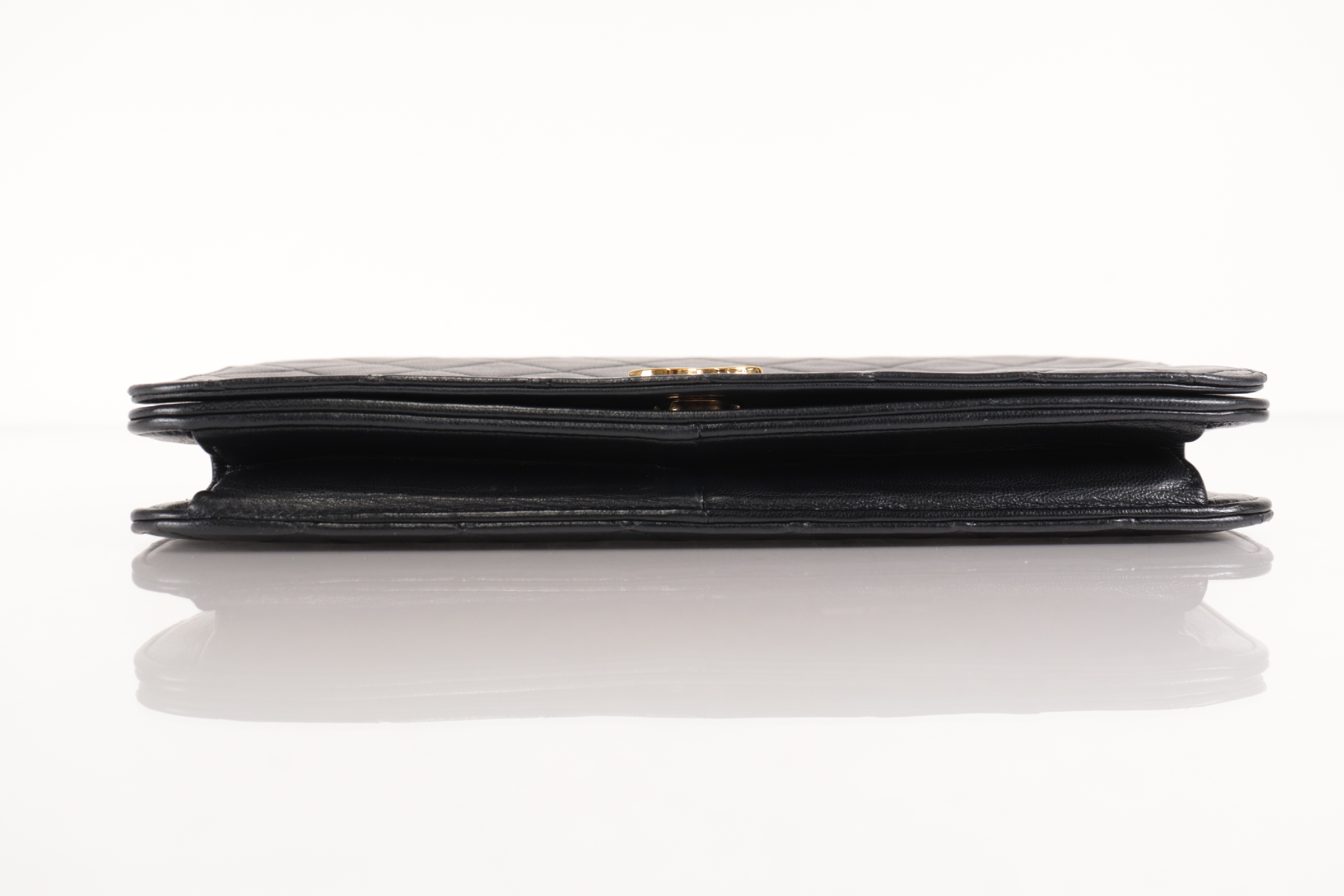 Push-Lock Lambskin Chain Shoulder Bag (Series 8) — view 6