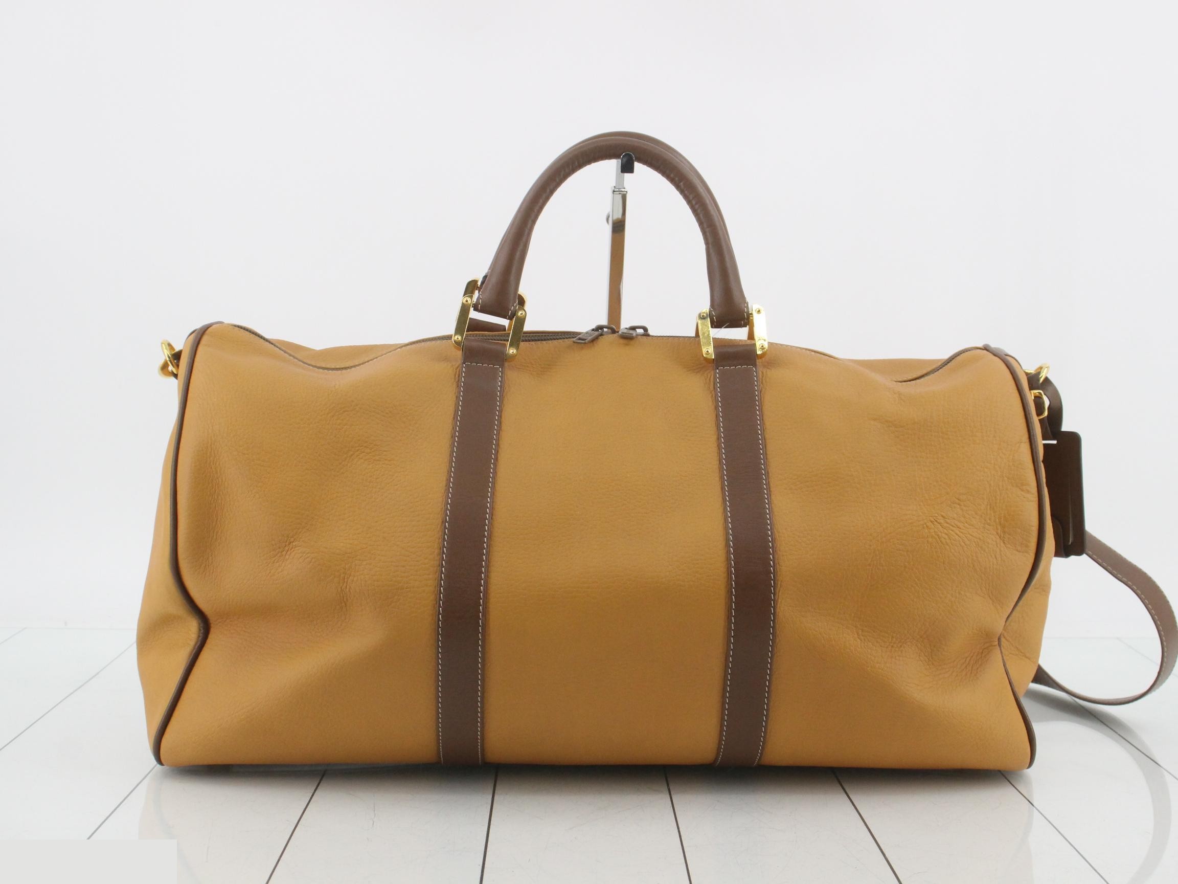 Leather Amagram Boston bag, brown — view 2