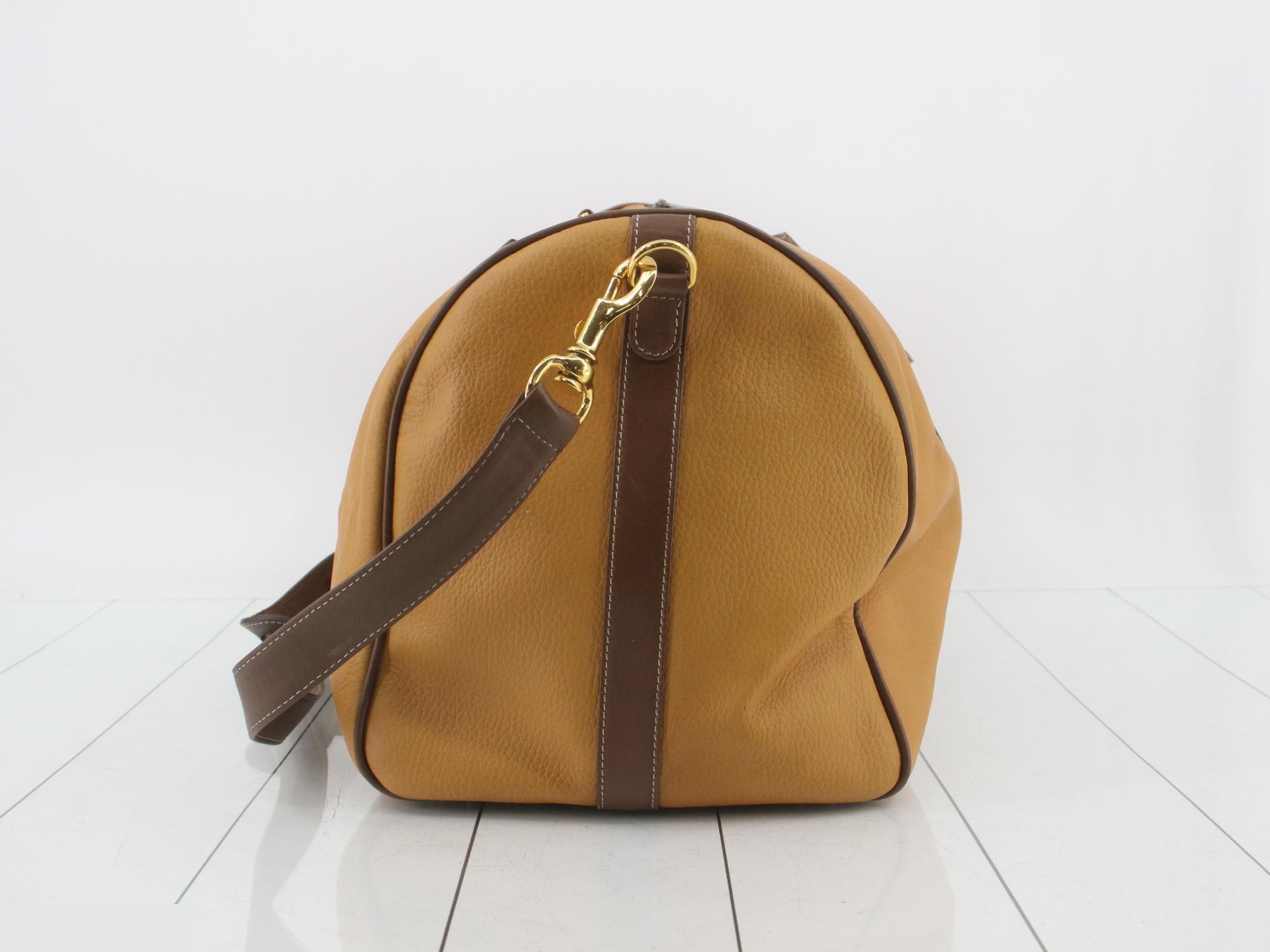 Leather Amagram Boston bag, brown — view 3