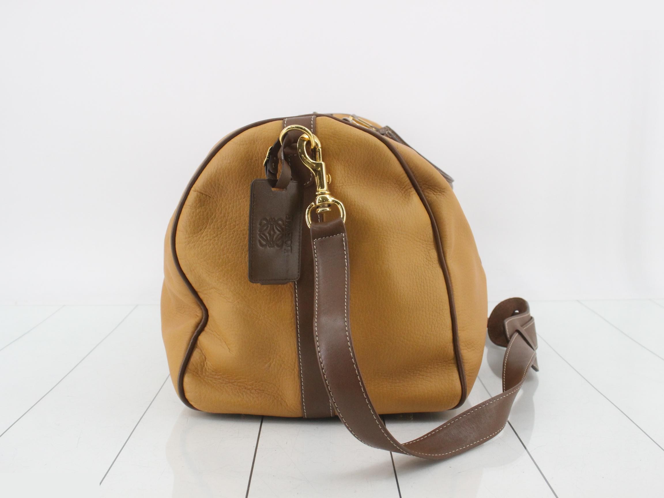 Leather Amagram Boston bag, brown — view 4