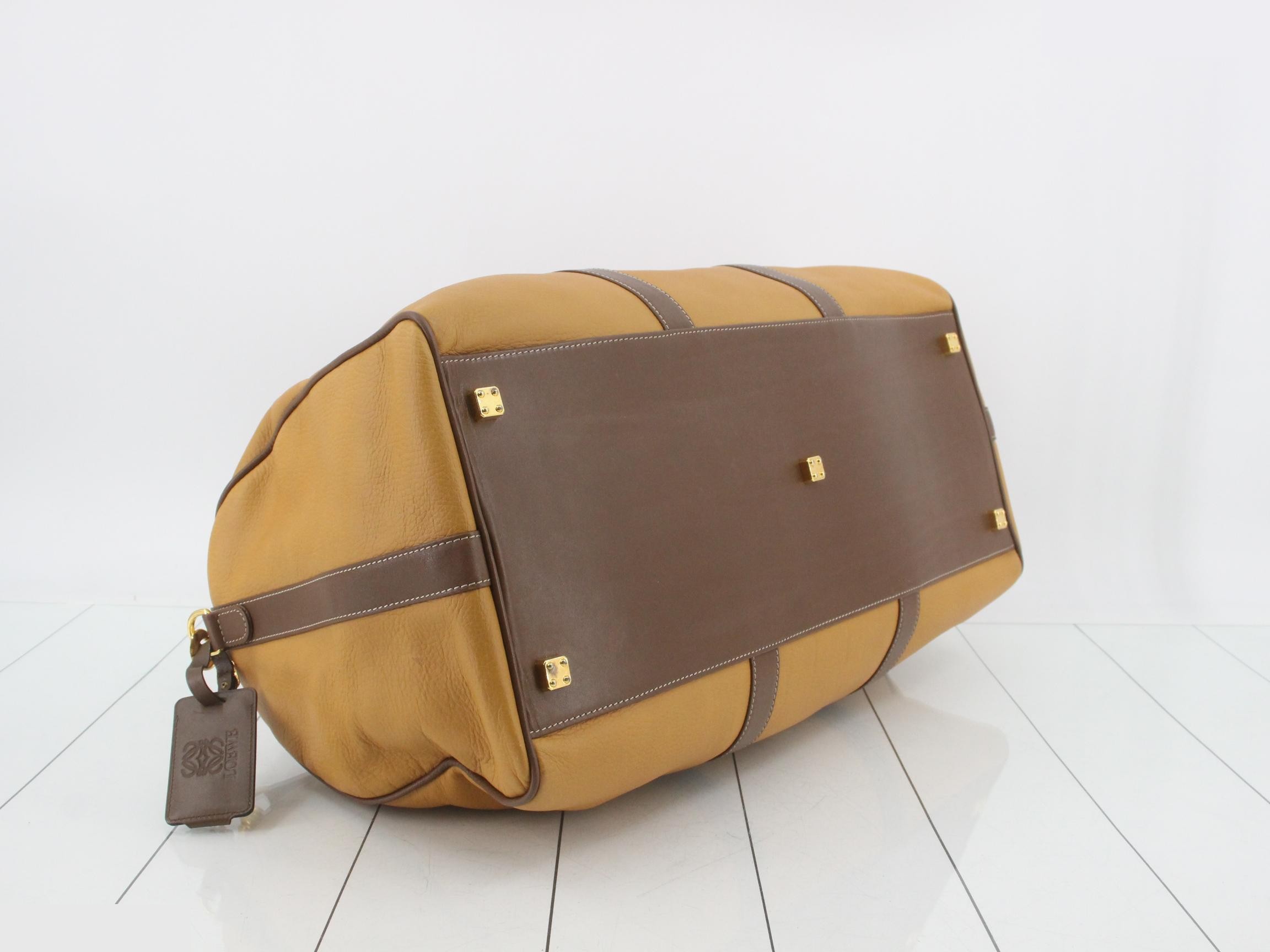 Leather Amagram Boston bag, brown — view 5