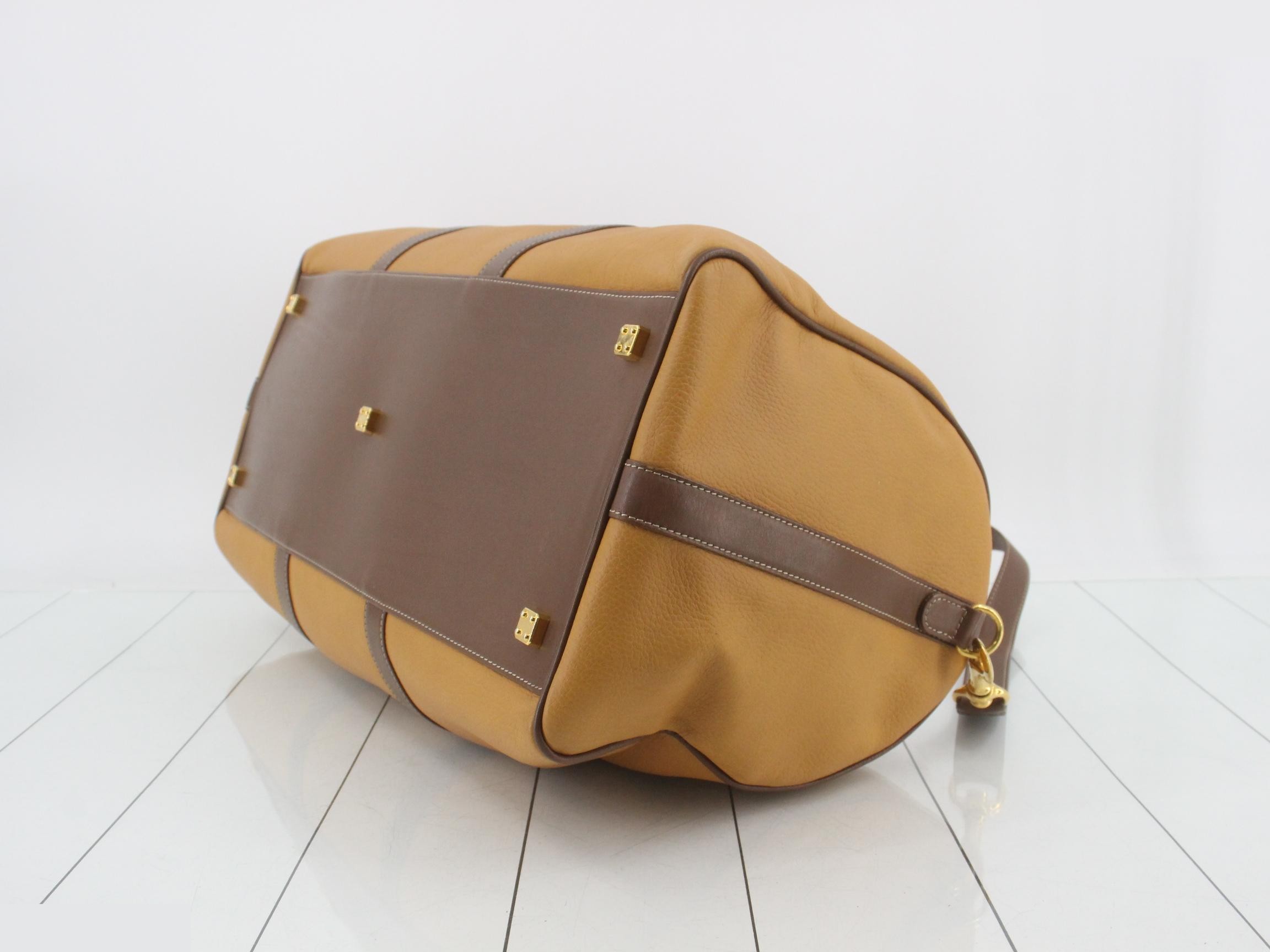 Leather Amagram Boston bag, brown — view 6