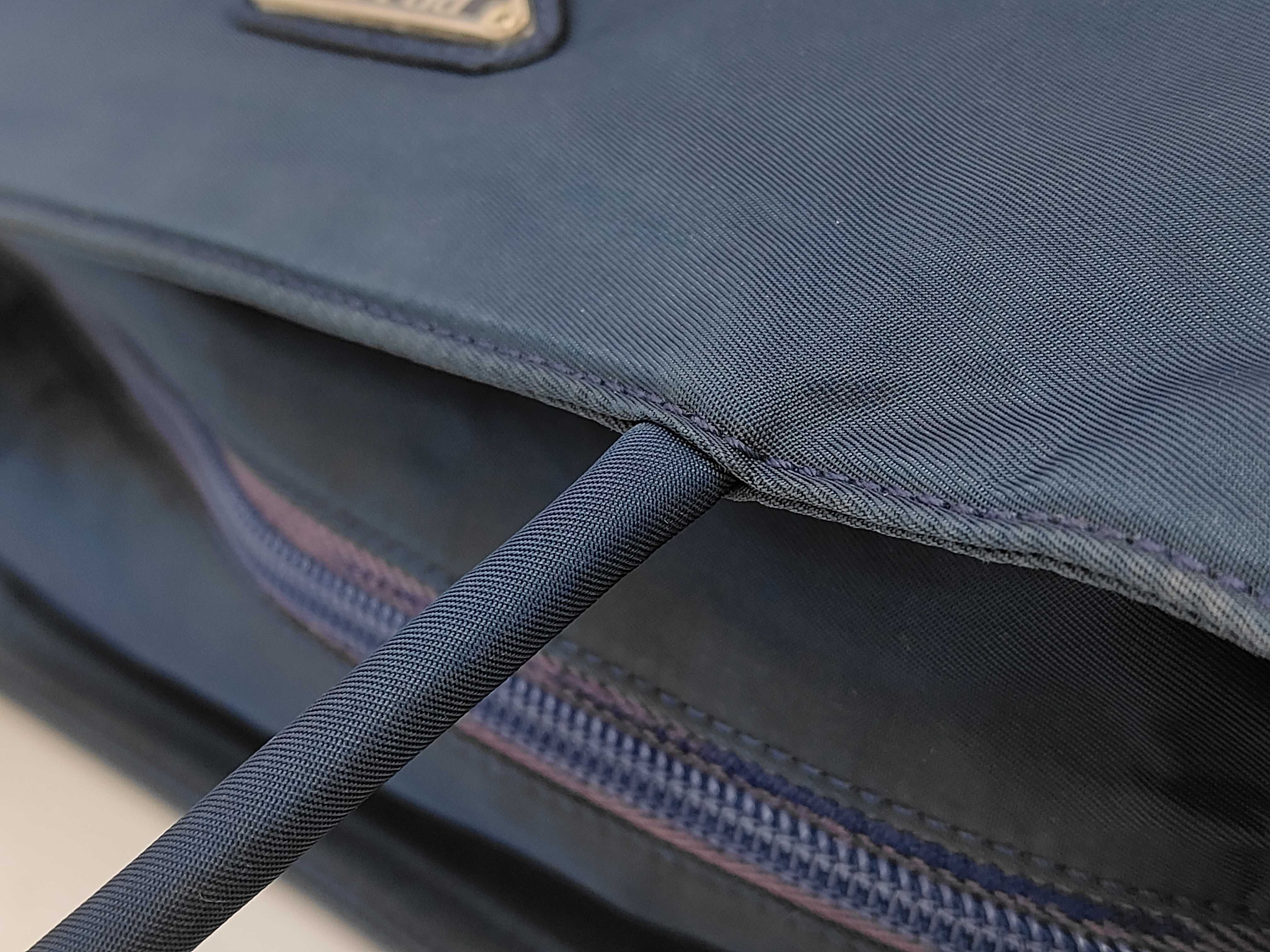 Nylon Tote Bag, Navy — view 5