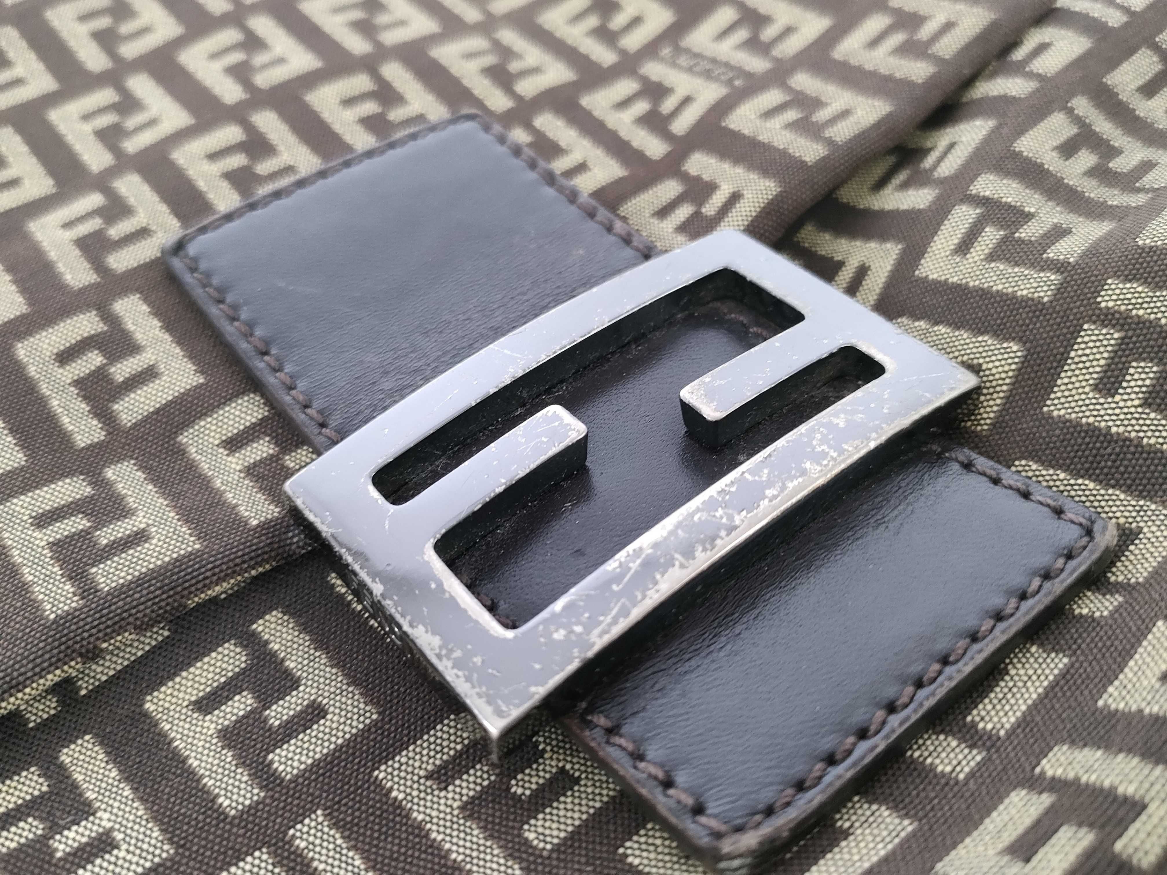 Zucca pattern Fendi Mamma Bucket shoulder bag, no wear on edges, no tears. — view 14