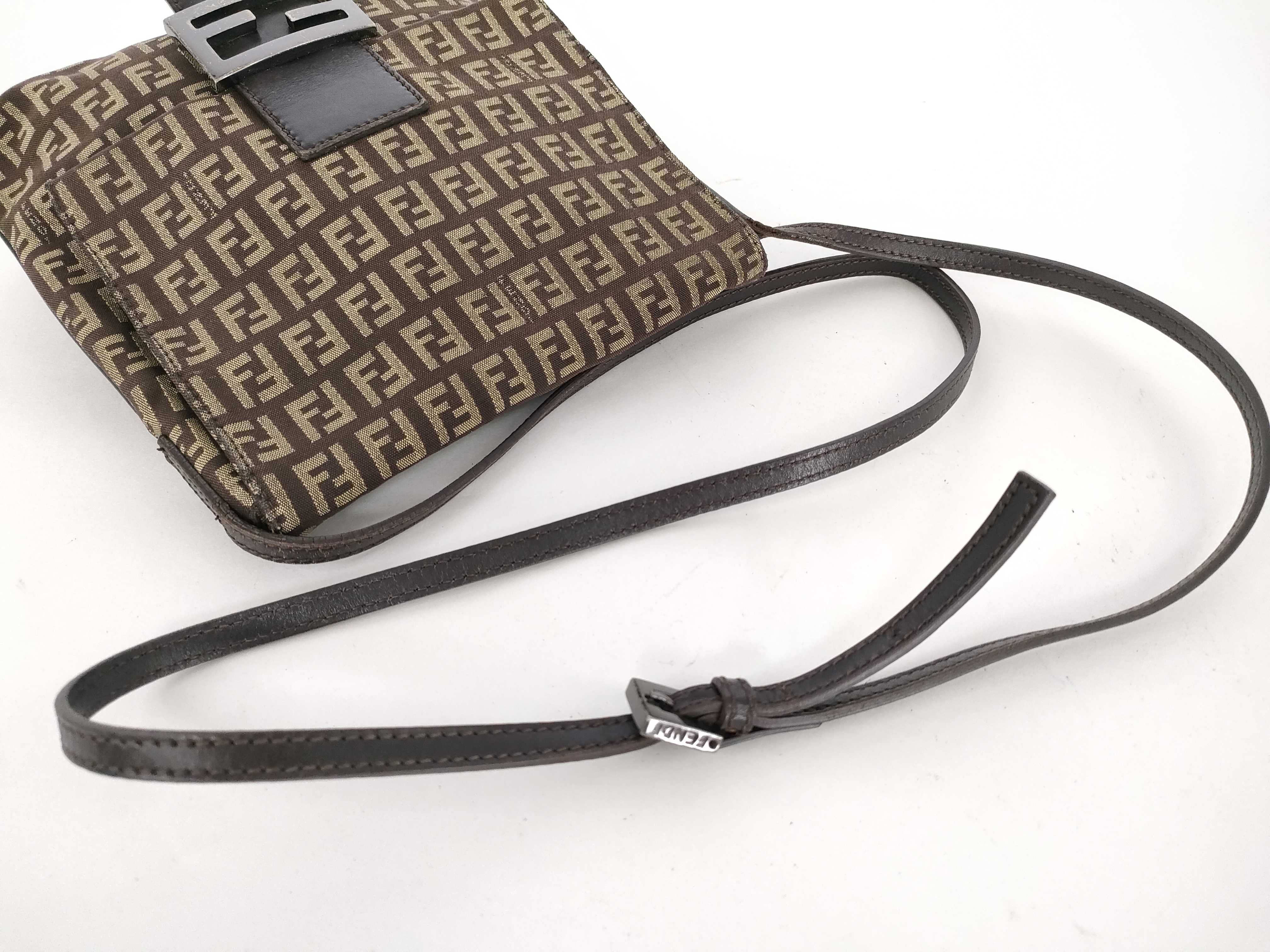 Zucca pattern Fendi Mamma Bucket shoulder bag, no wear on edges, no tears. — view 3