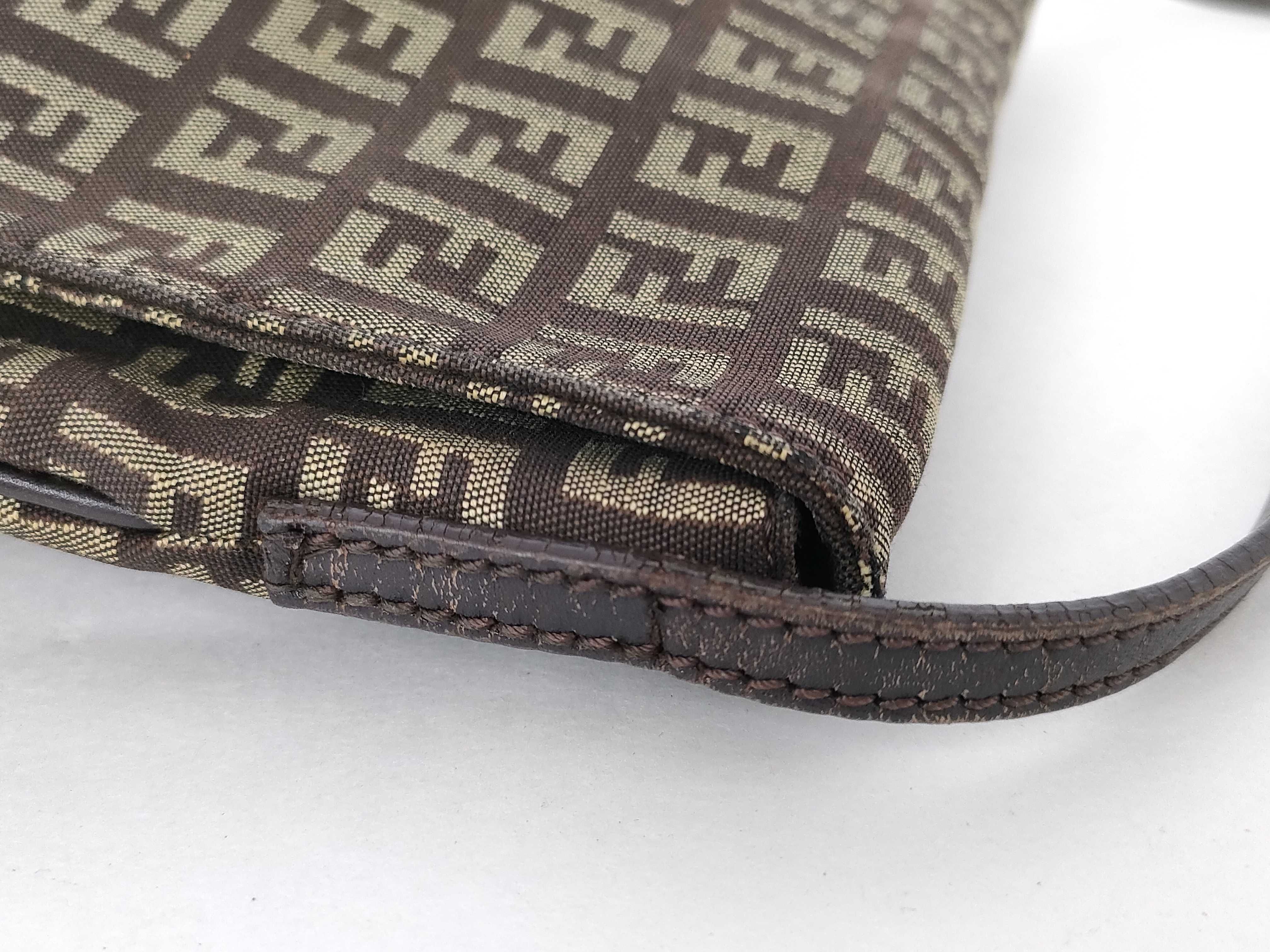 Zucca pattern Fendi Mamma Bucket shoulder bag, no wear on edges, no tears. — view 5