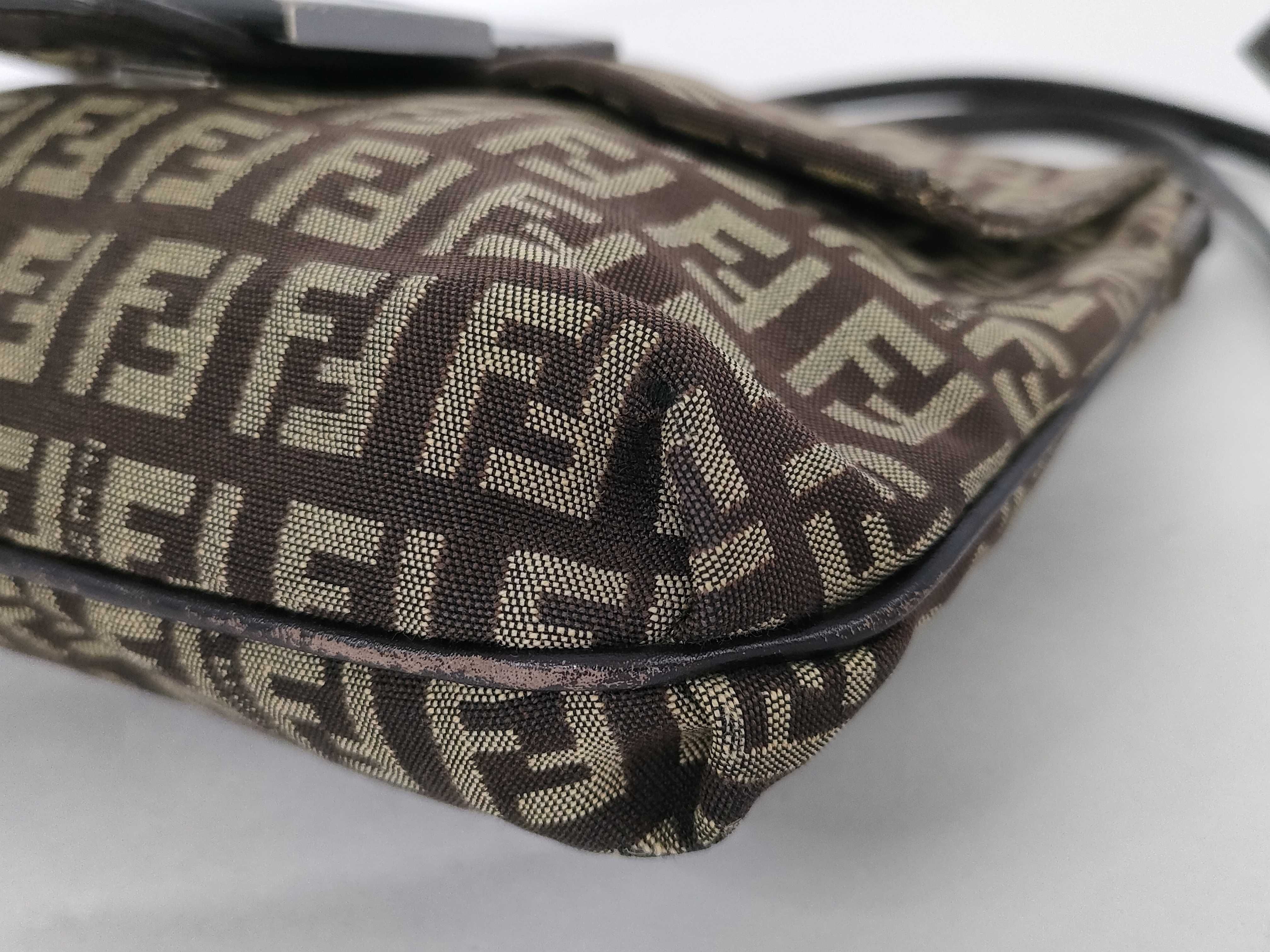 Zucca pattern Fendi Mamma Bucket shoulder bag, no wear on edges, no tears. — view 6