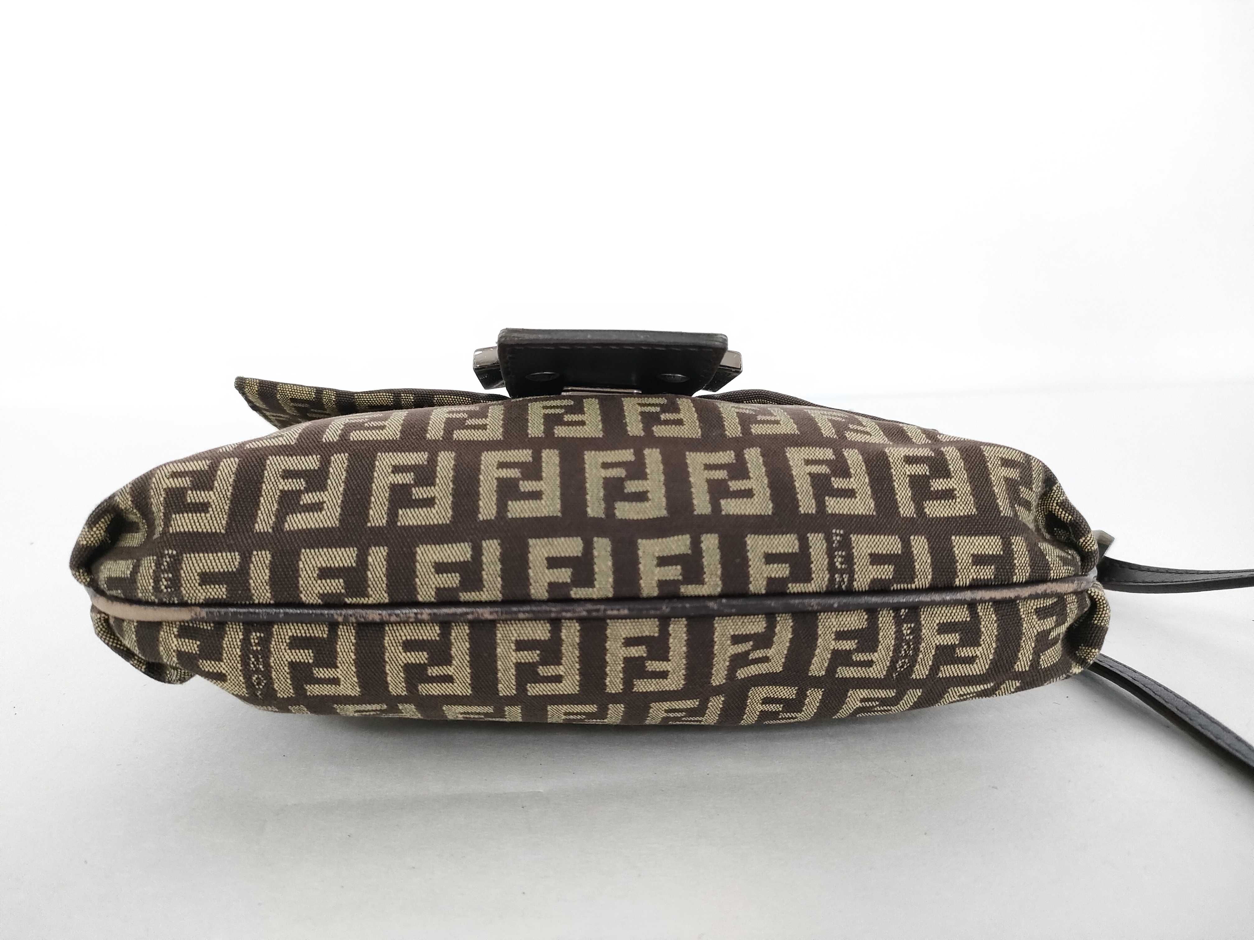 Zucca pattern Fendi Mamma Bucket shoulder bag, no wear on edges, no tears. — view 7