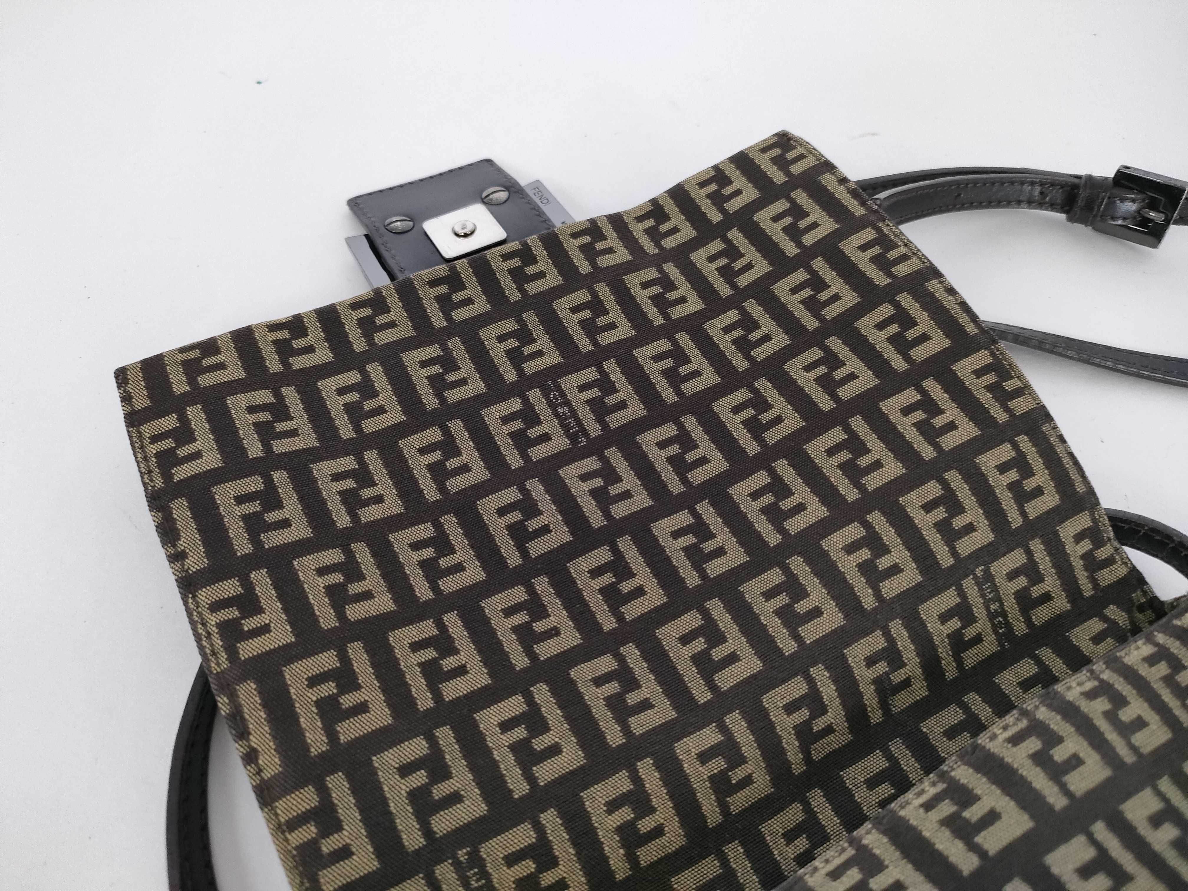 Zucca pattern Fendi Mamma Bucket shoulder bag, no wear on edges, no tears. — view 8