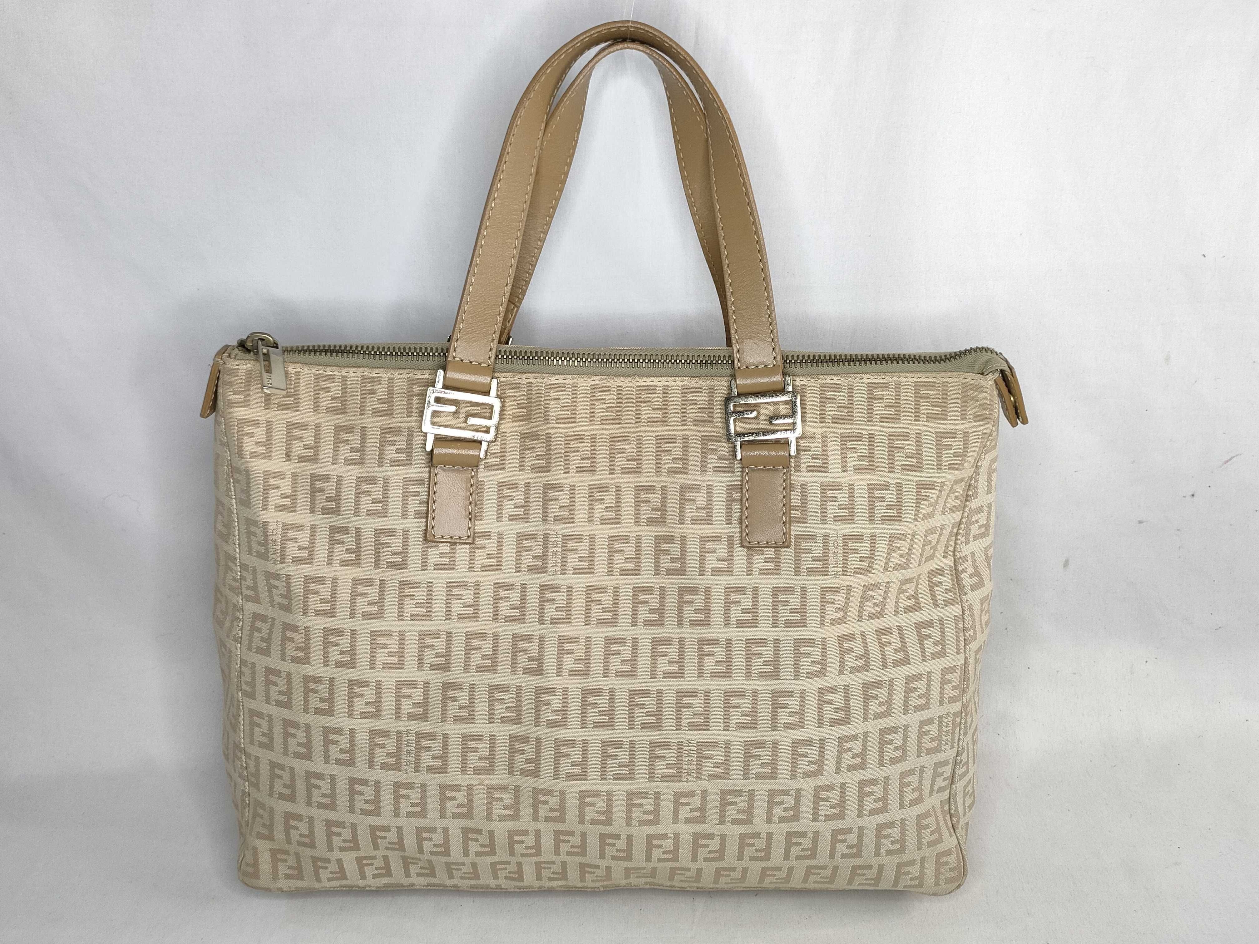 Zucchino Canvas Leather Tote Bag 8BH138 Tote Bag