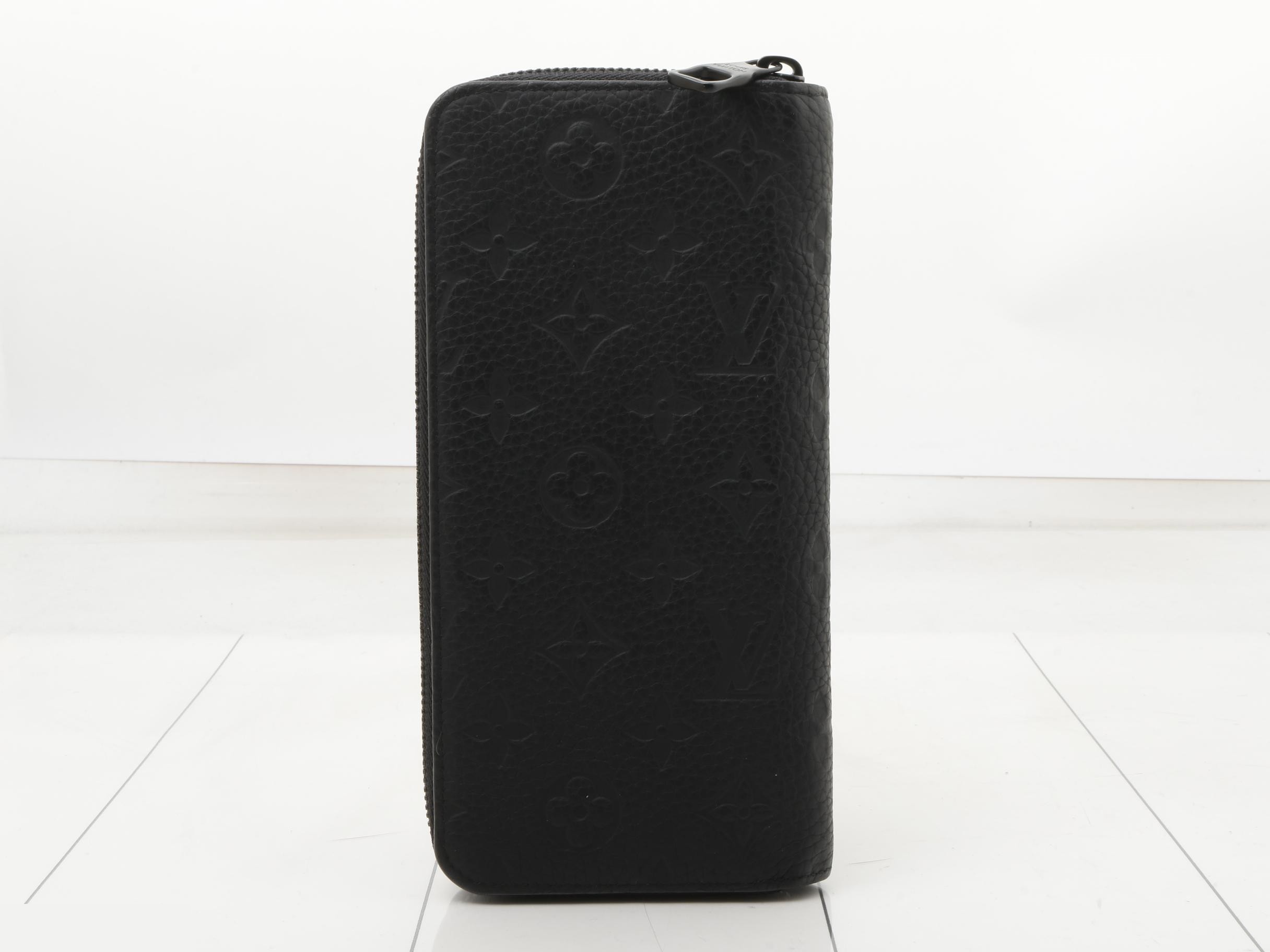 RFID Zippy Wallet Vertical Taurillon Monogram Empreinte — view 2