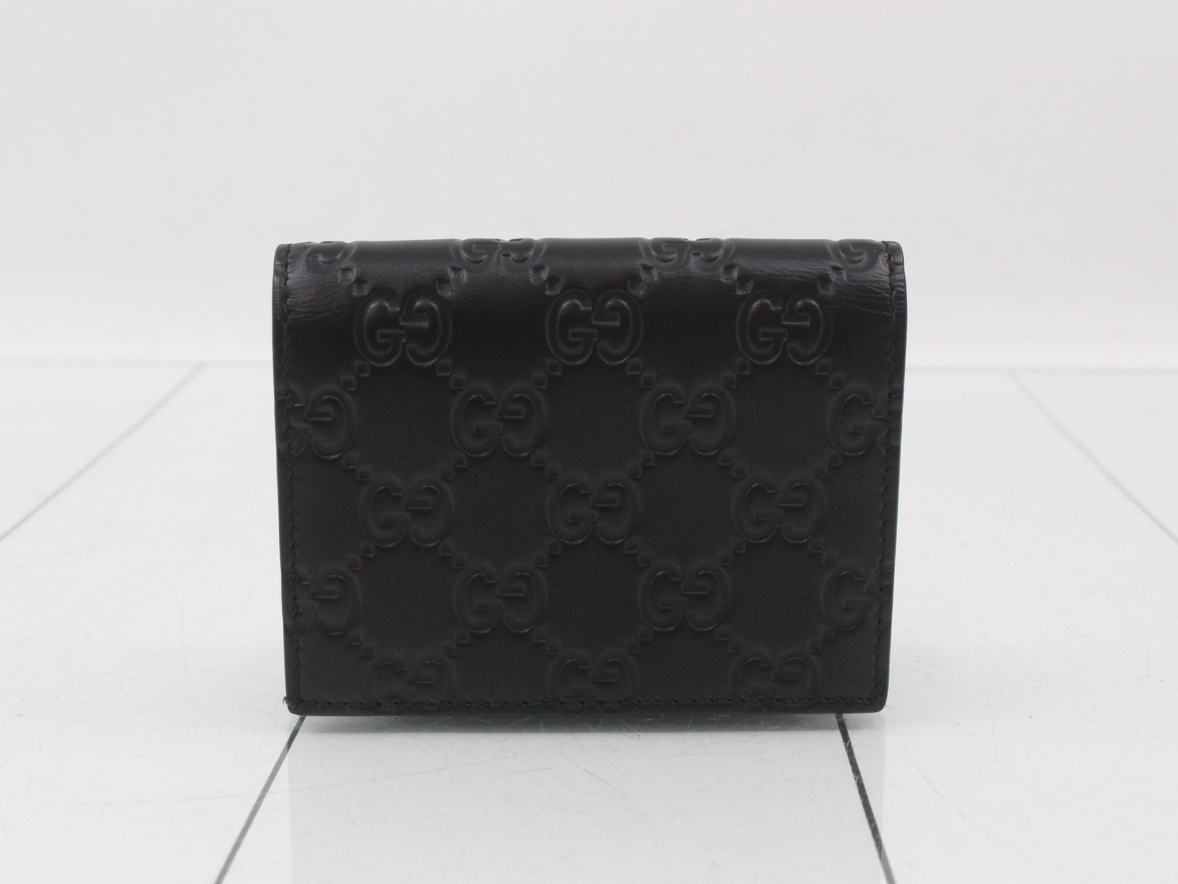 Guccissima Compact Wallet, Black — view 2