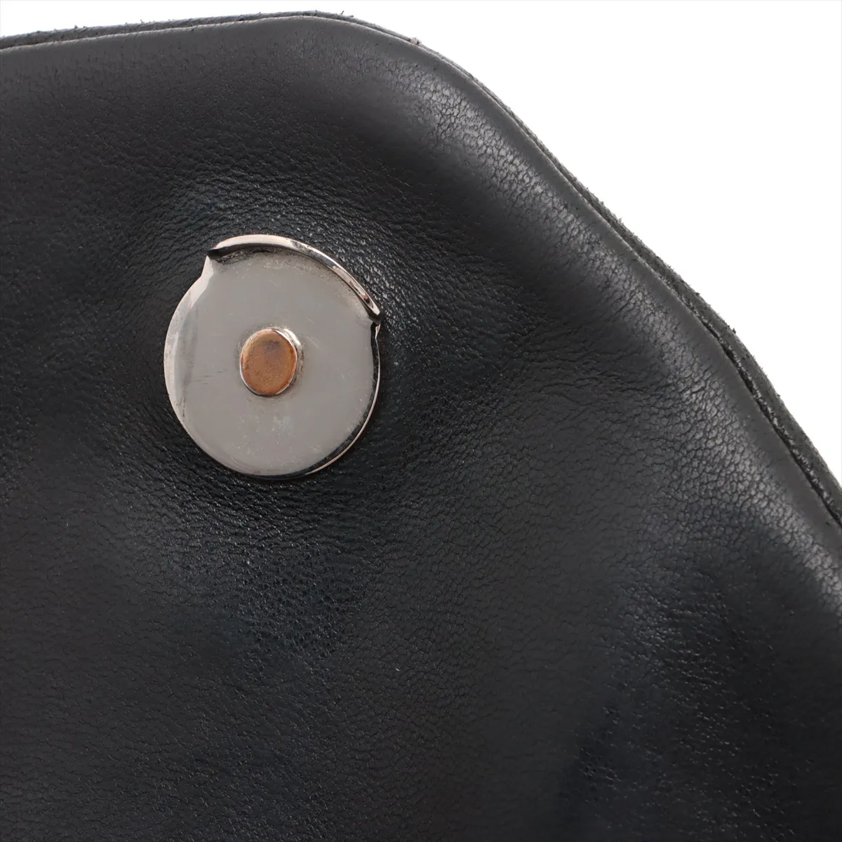 Lulu Puffer Leather Chain Shoulder Bag Black 577476 — view 13