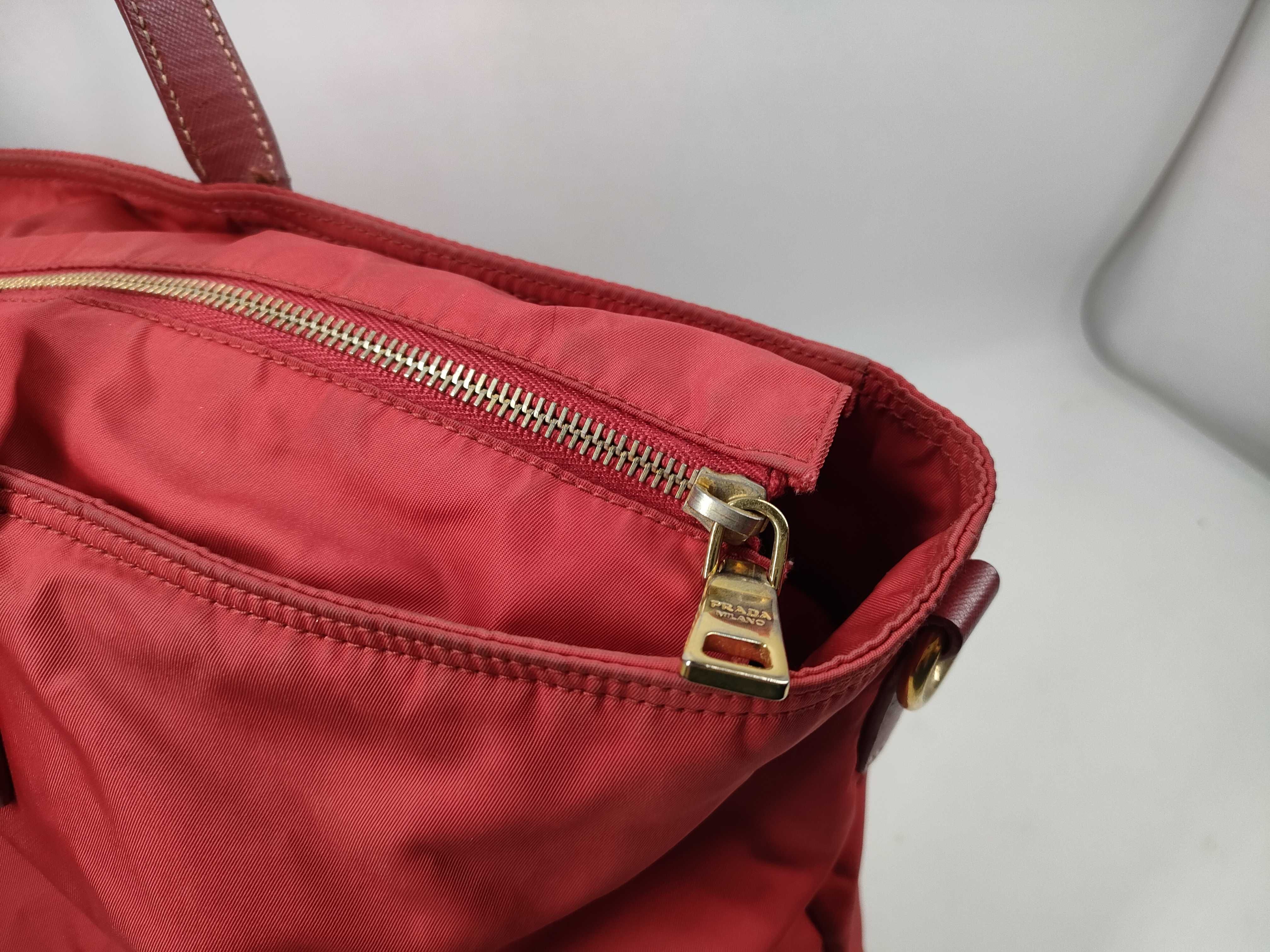 Nylon 2-way Tote Bag (Red) — view 6