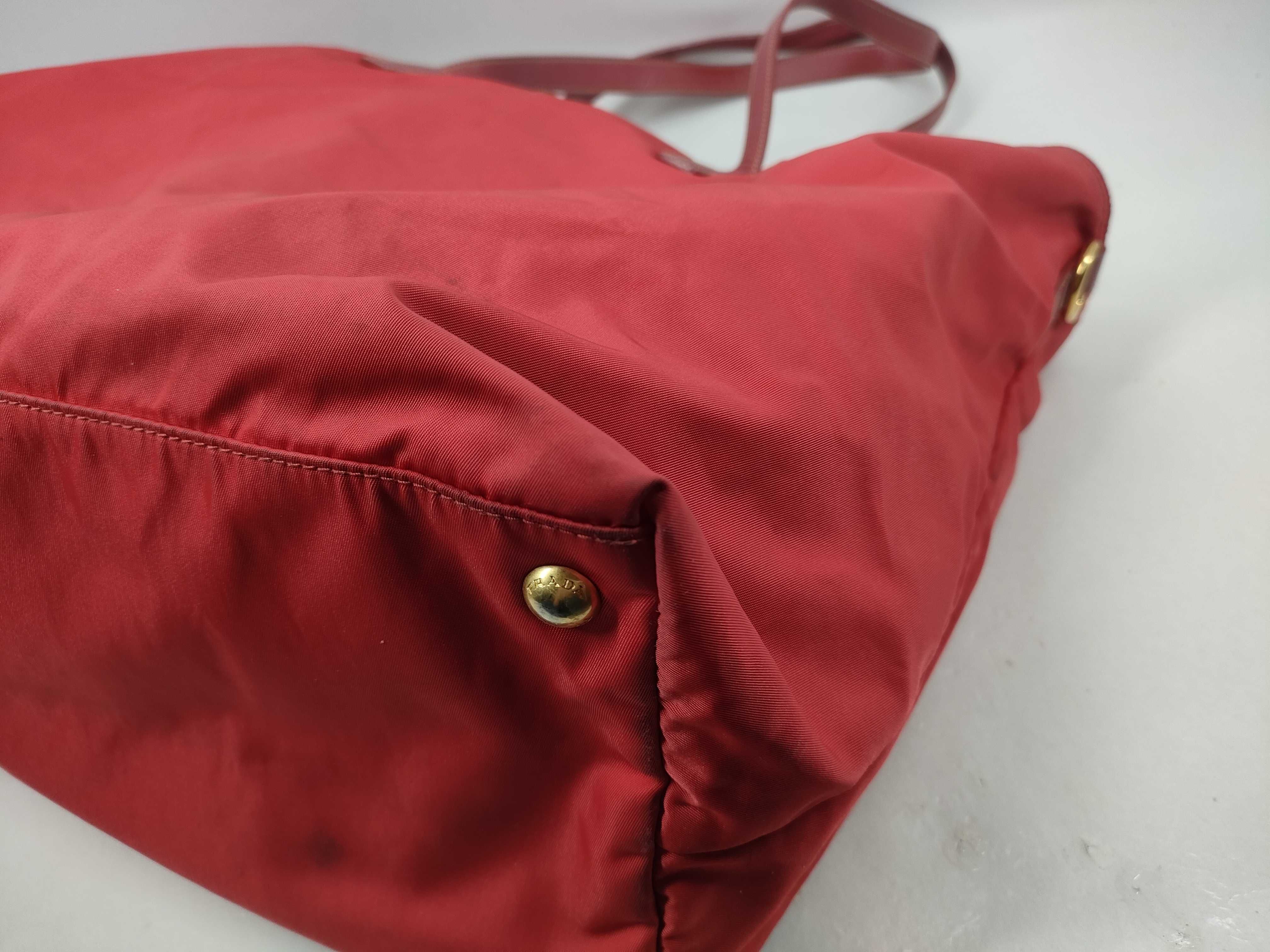 Nylon 2-way Tote Bag (Red) — view 9