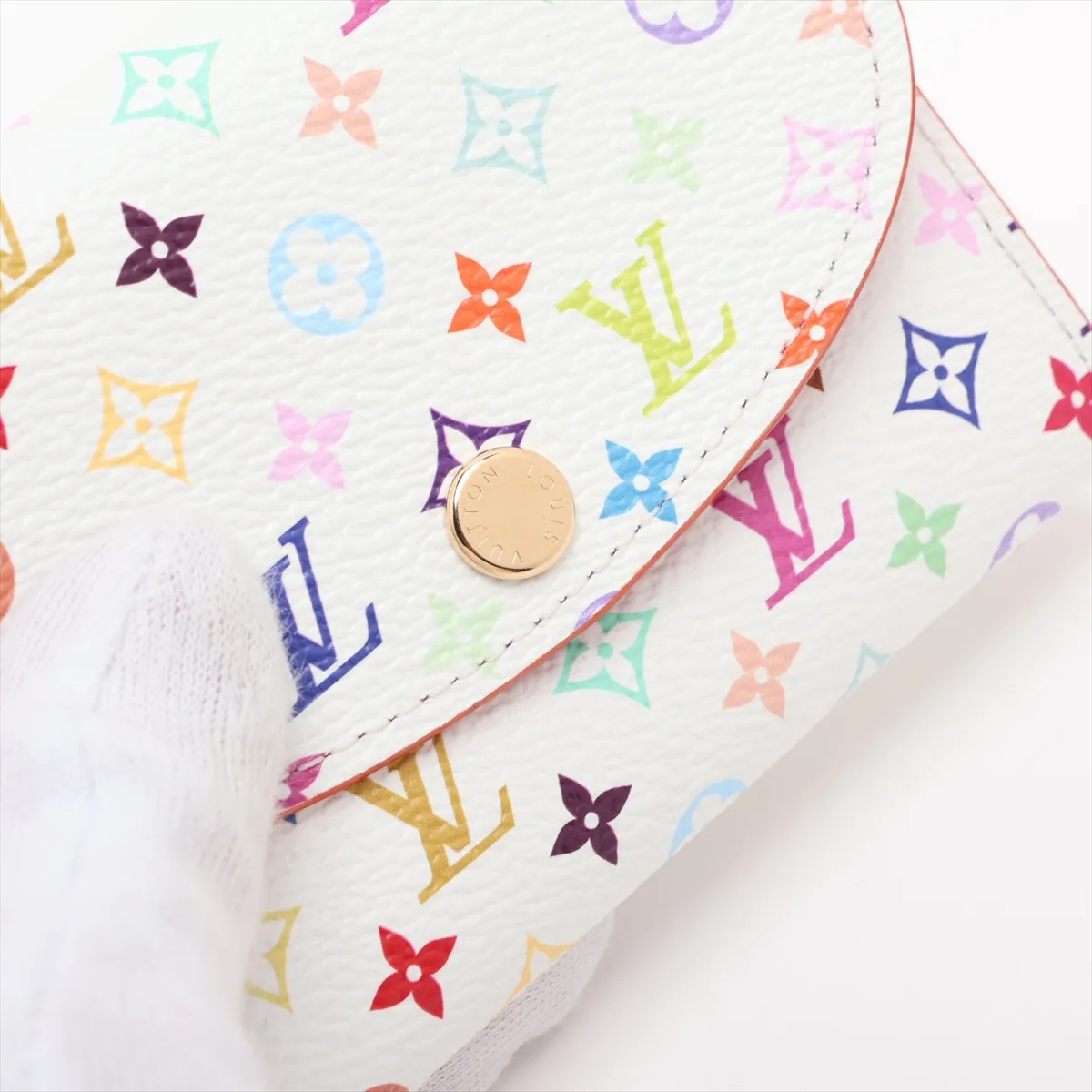 x Takashi Murakami Multicolor Portemonnaie Rosalie M13399 Coin Case Blanc (RFID detected) — view 11