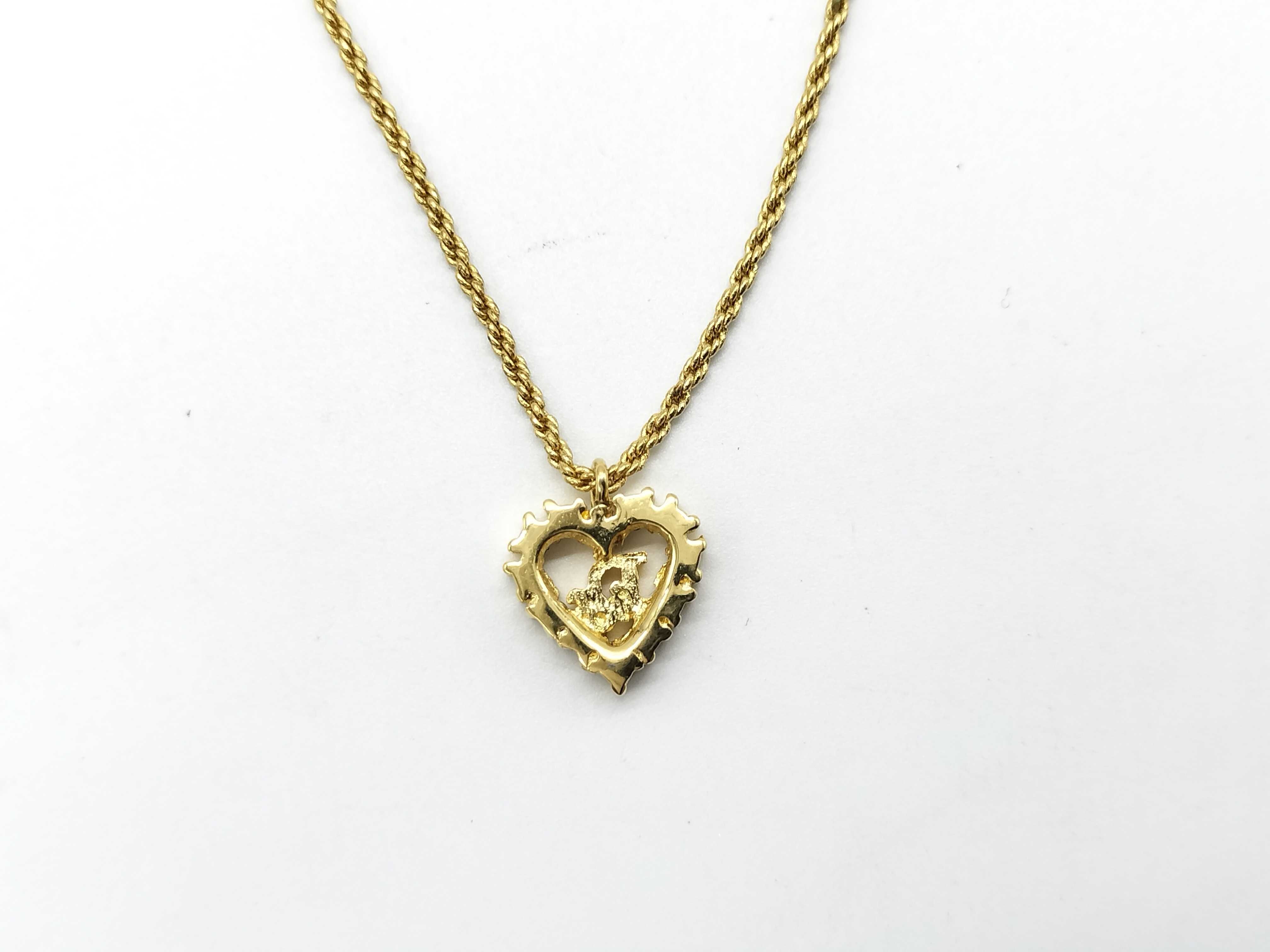 Gold Heart Necklace — view 3