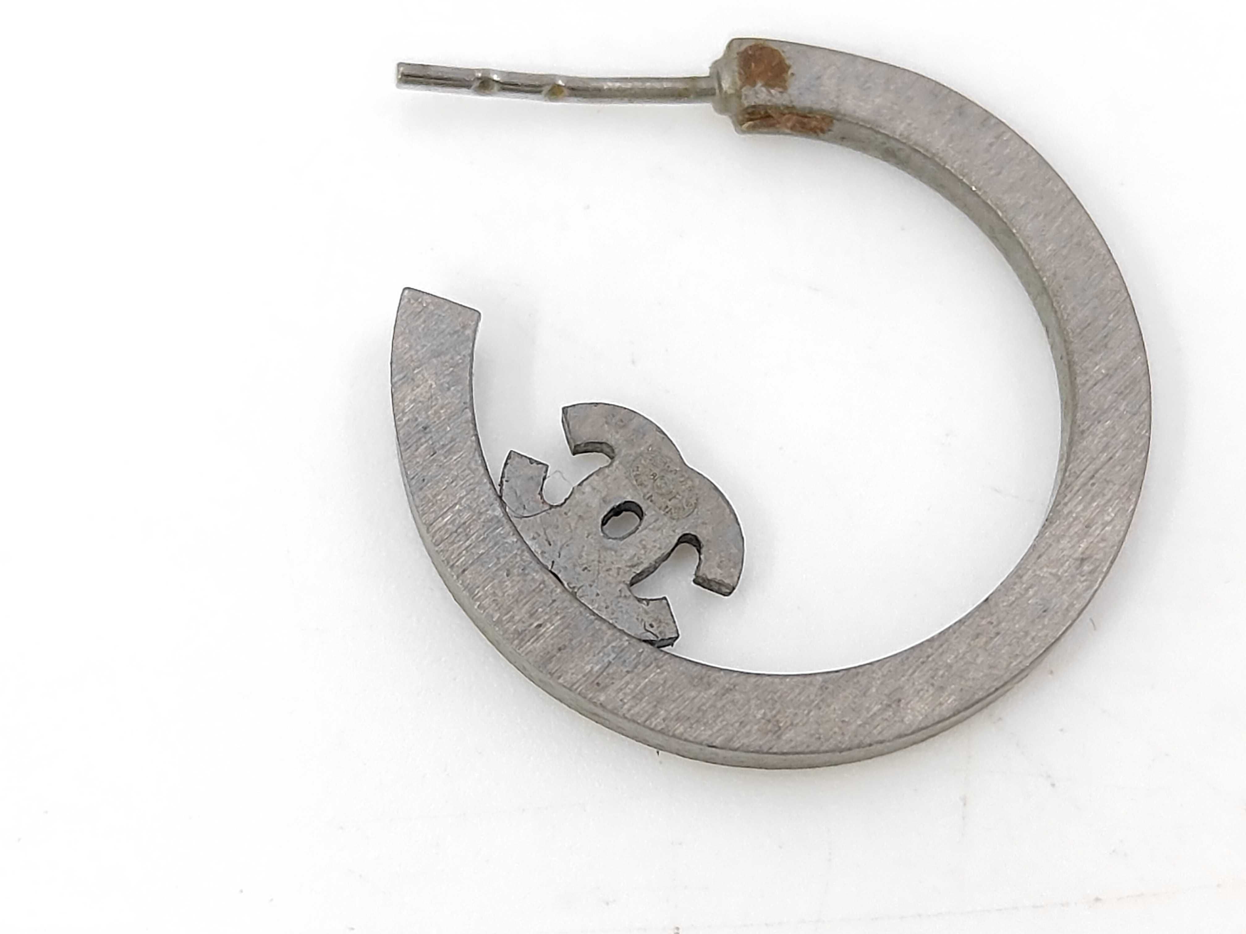 Silver Hardware Coco Mark Earrings 08P — view 5