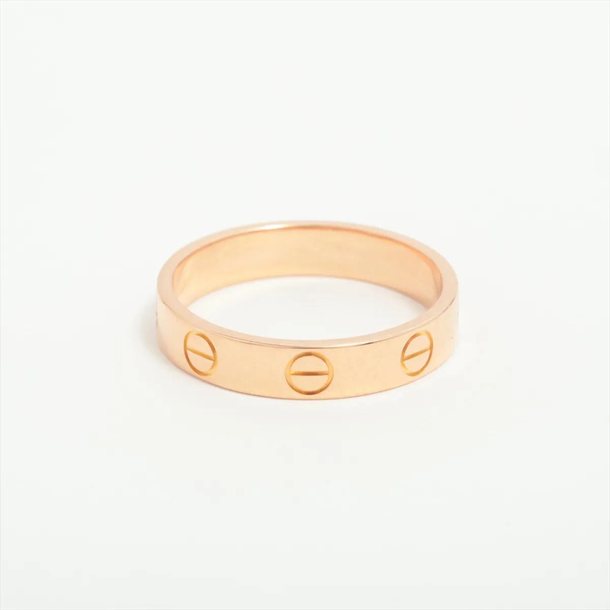 Mini Love Ring, 750 (PG), 3.0g, Size 51, YB0678, Rounded Edge — view 2