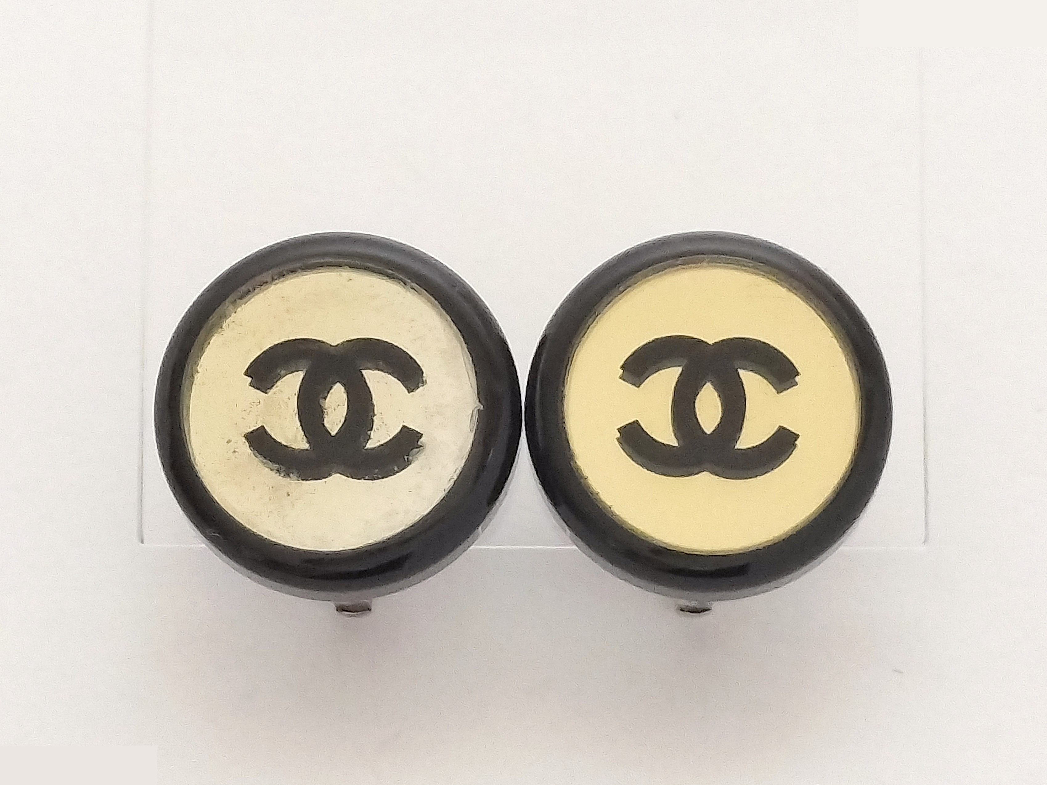 Coco mirror plastic earrings
