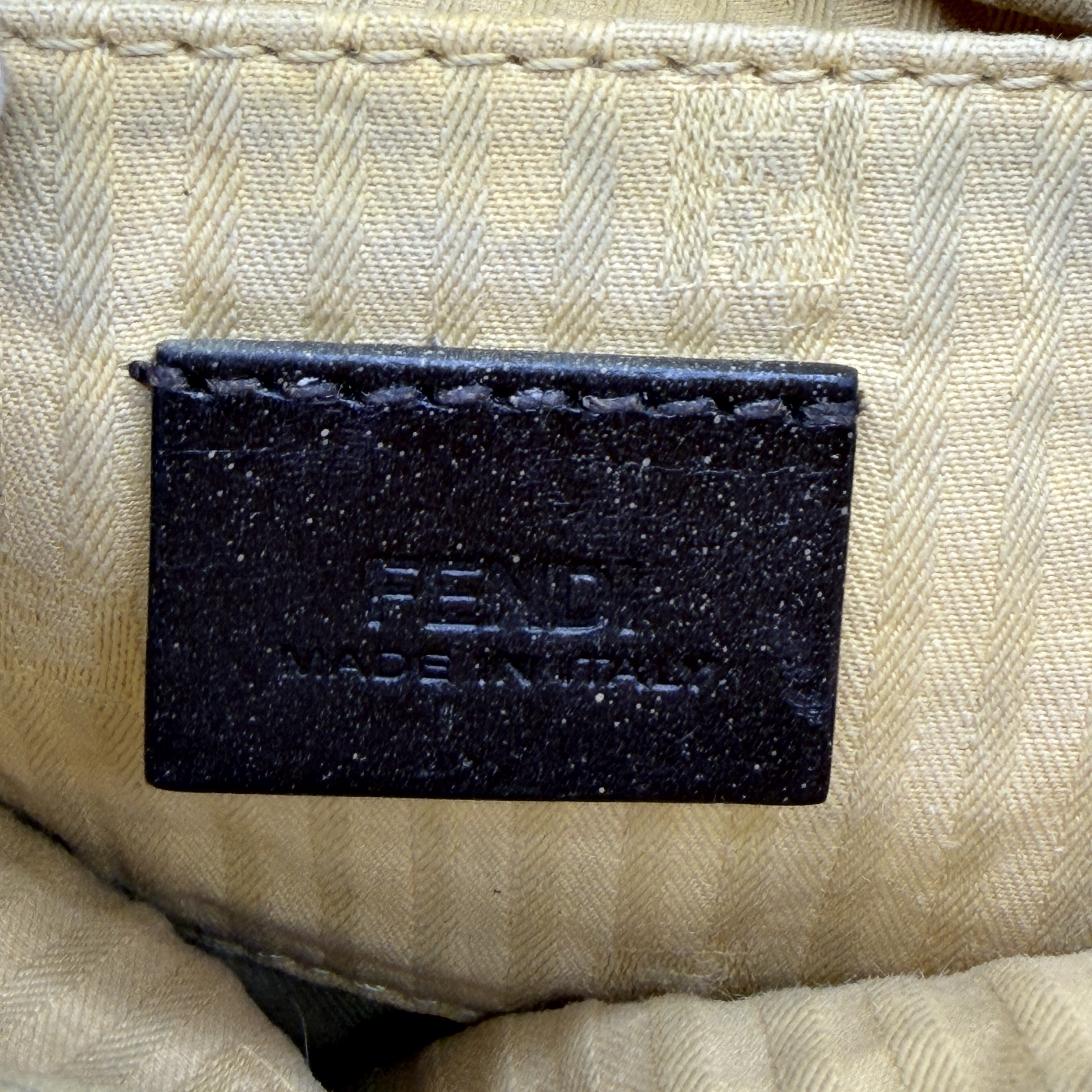 FF Logo Leather Flap Shoulder Bag — view 12