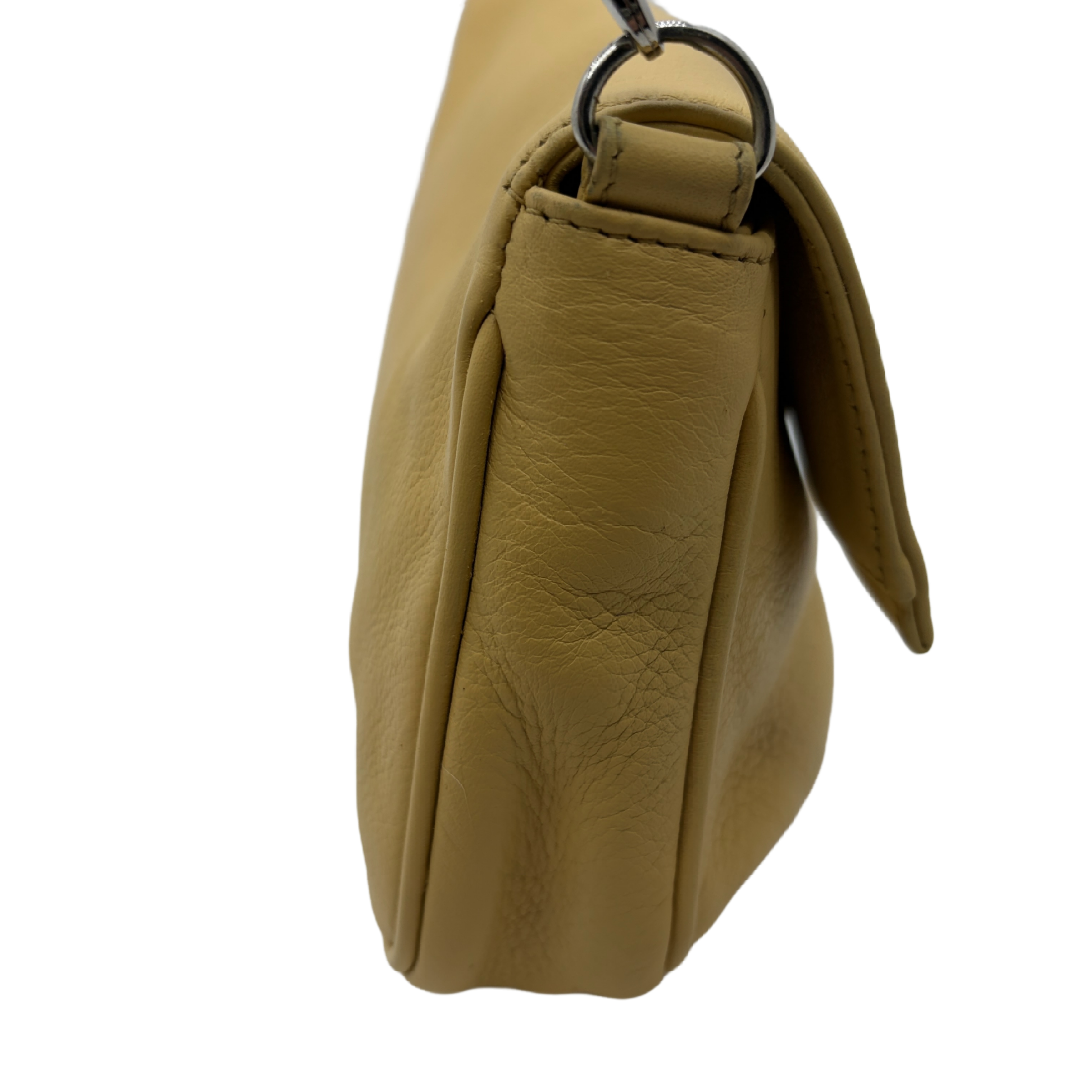 FF Logo Leather Flap Shoulder Bag — view 3