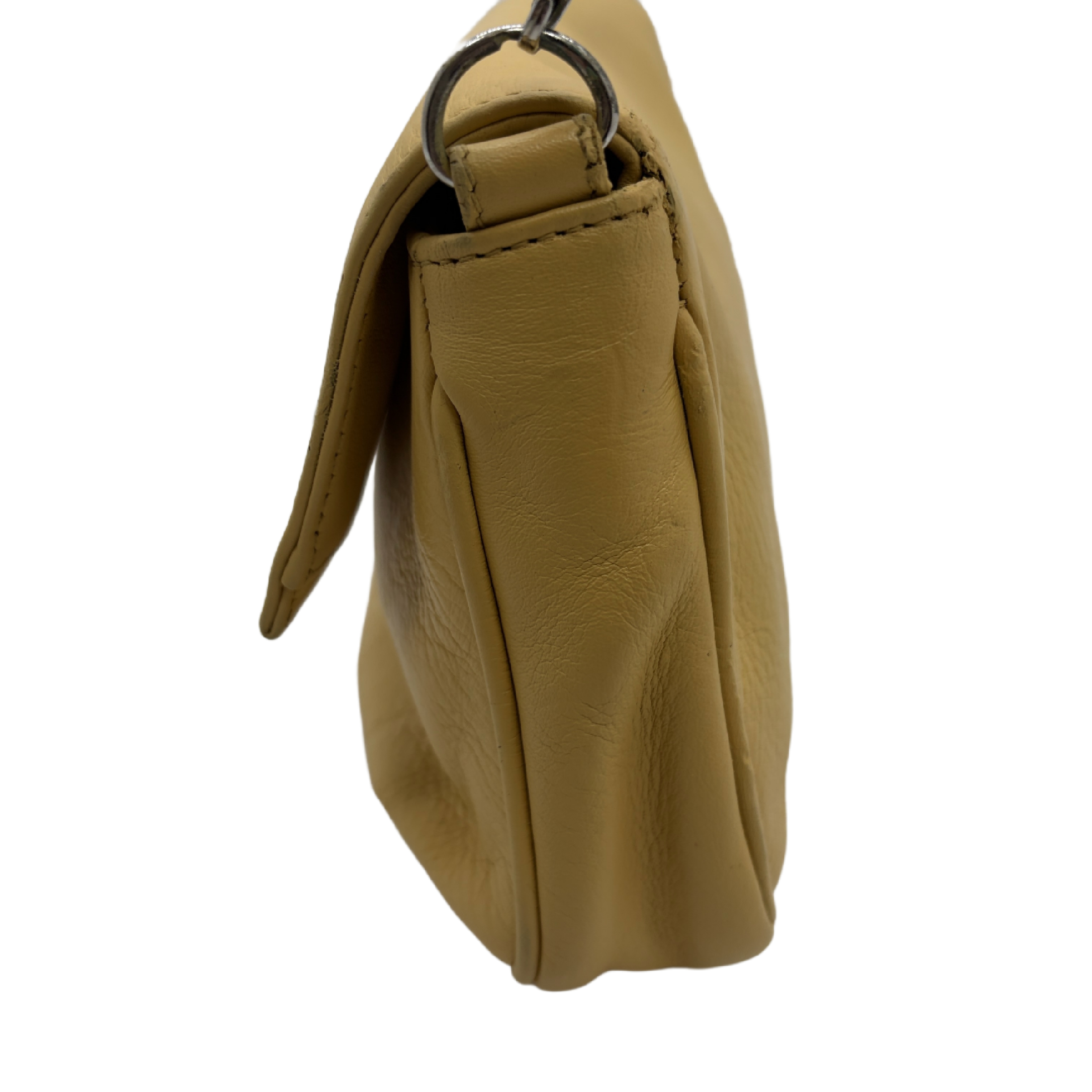 FF Logo Leather Flap Shoulder Bag — view 4