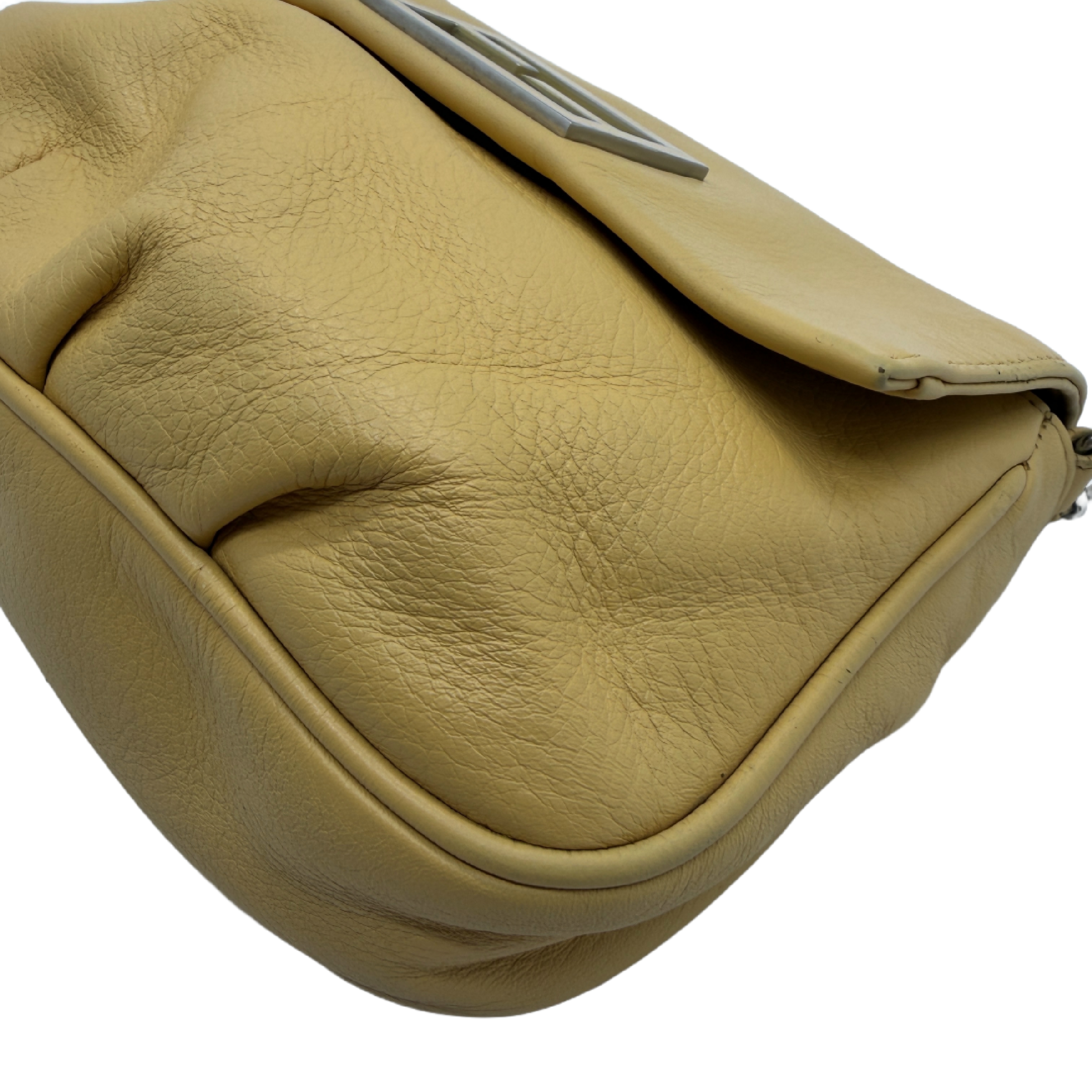 FF Logo Leather Flap Shoulder Bag — view 7