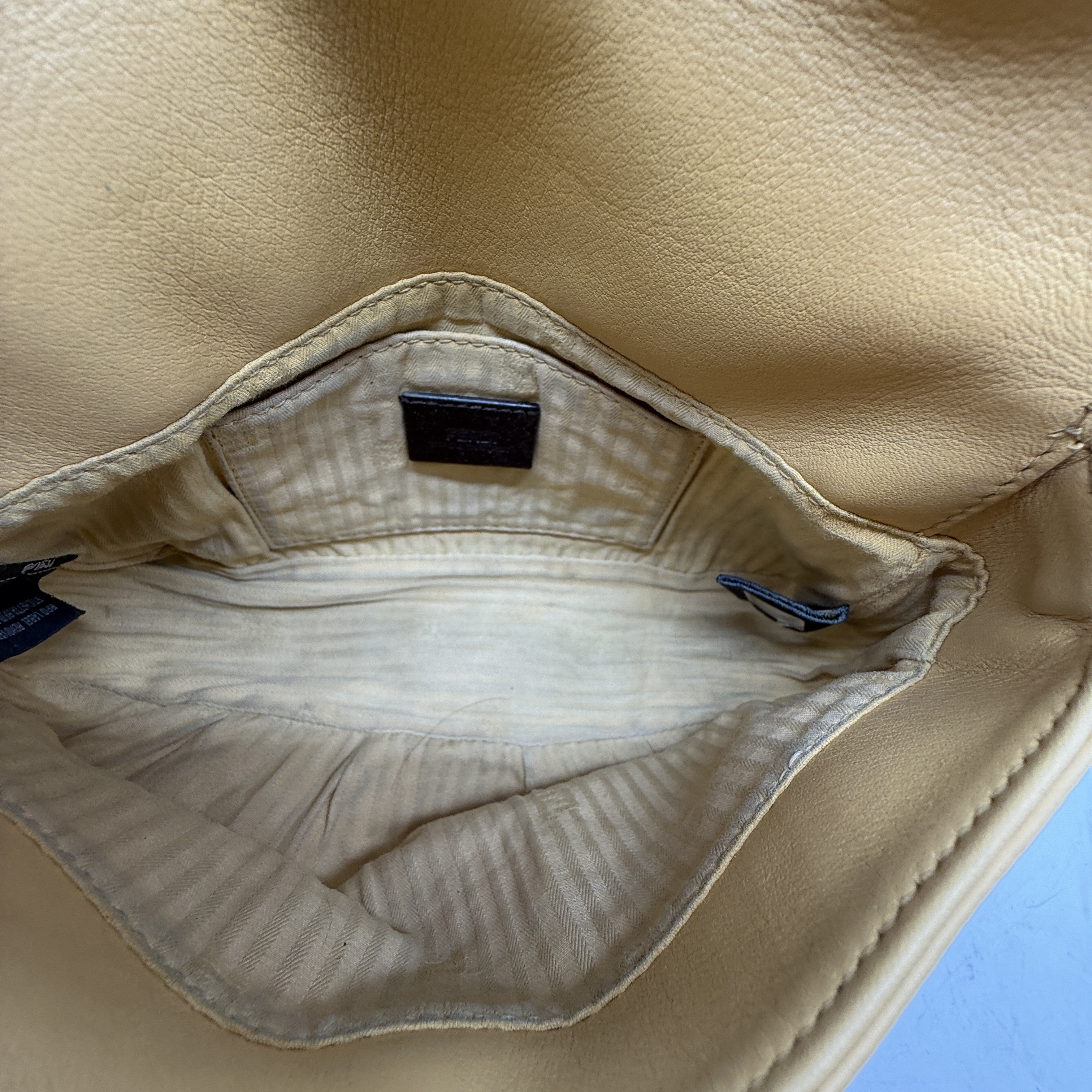 FF Logo Leather Flap Shoulder Bag — view 10