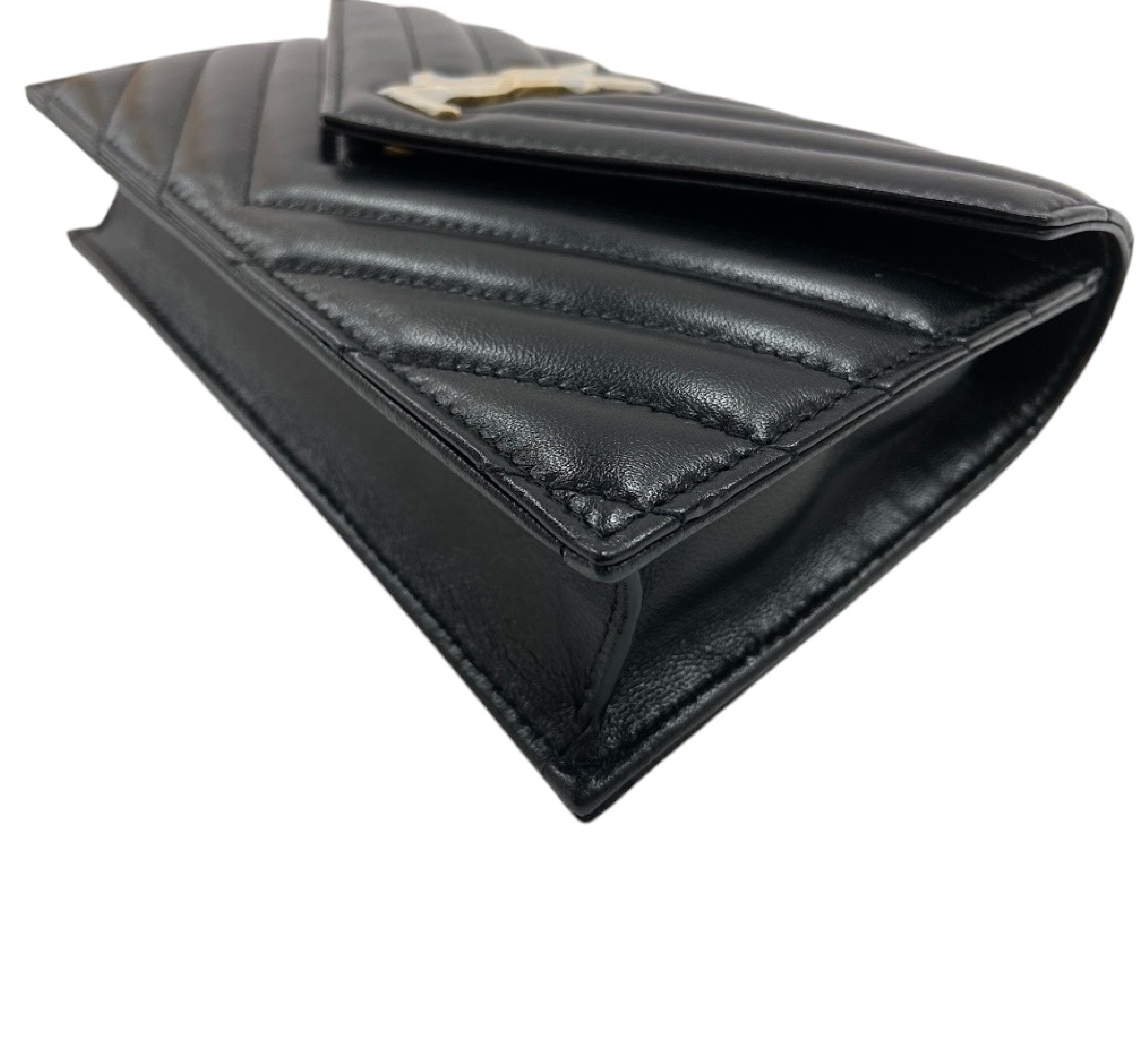 Cassandra Matelassé Envelope Chain Wallet Shoulder Bag — view 6