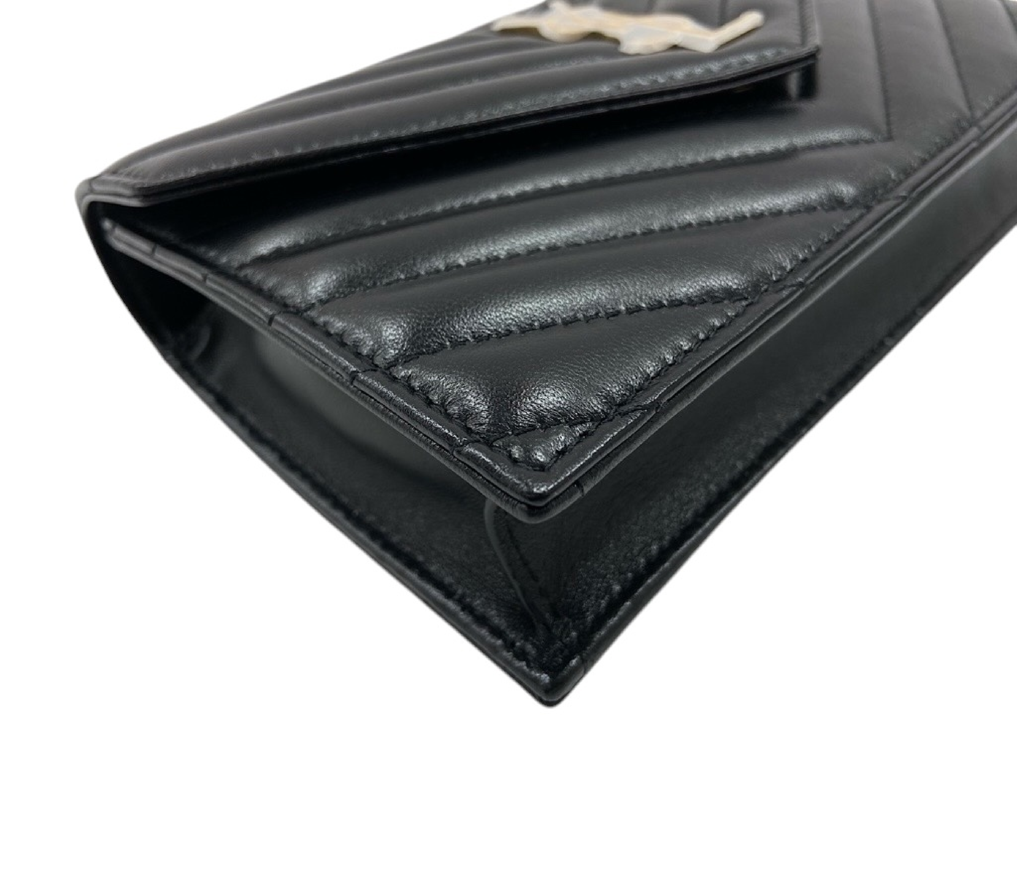Cassandra Matelassé Envelope Chain Wallet Shoulder Bag — view 7