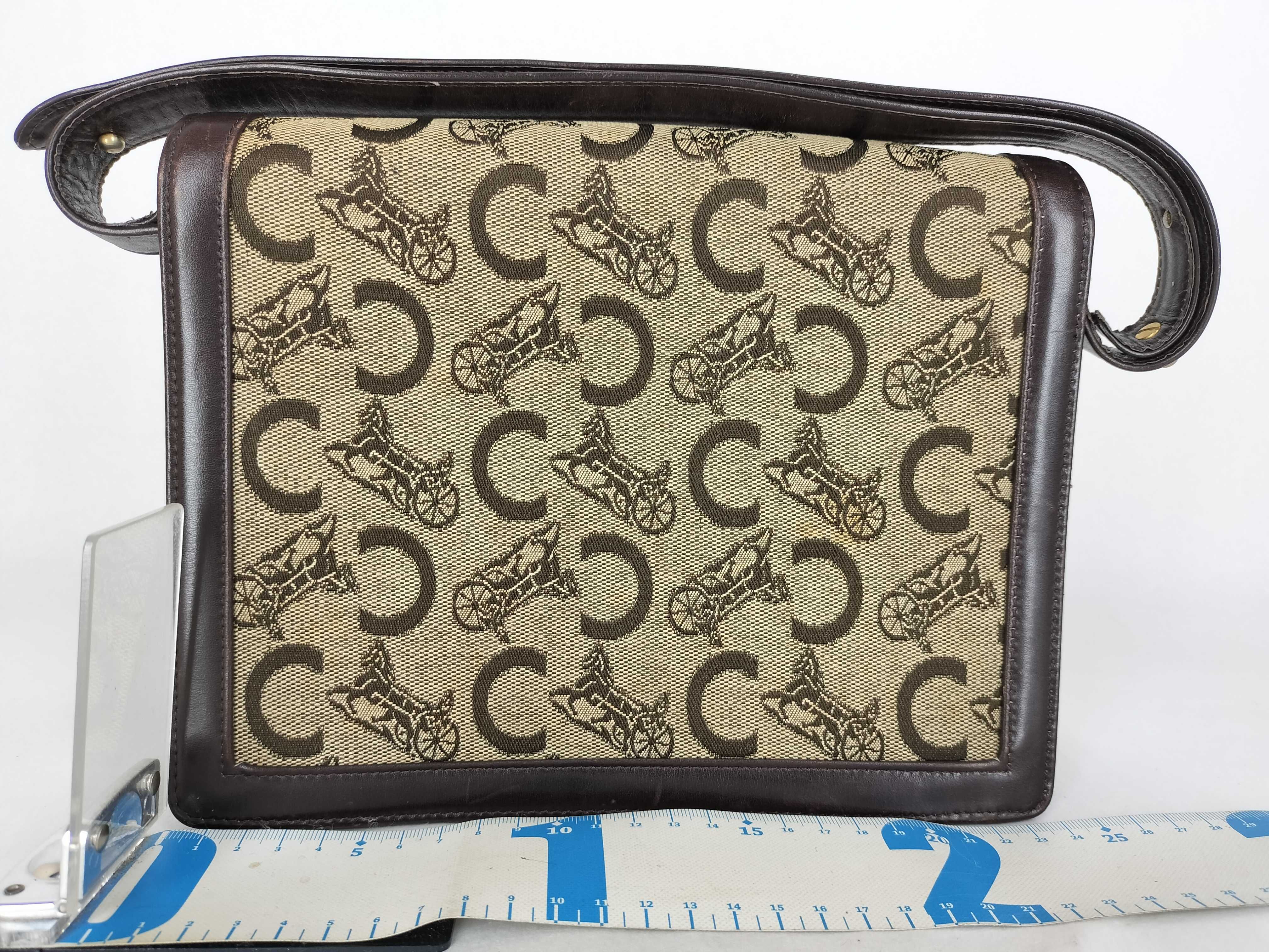 C Macadam Bag Shoulder Bag with Carriage Hardware — view 2