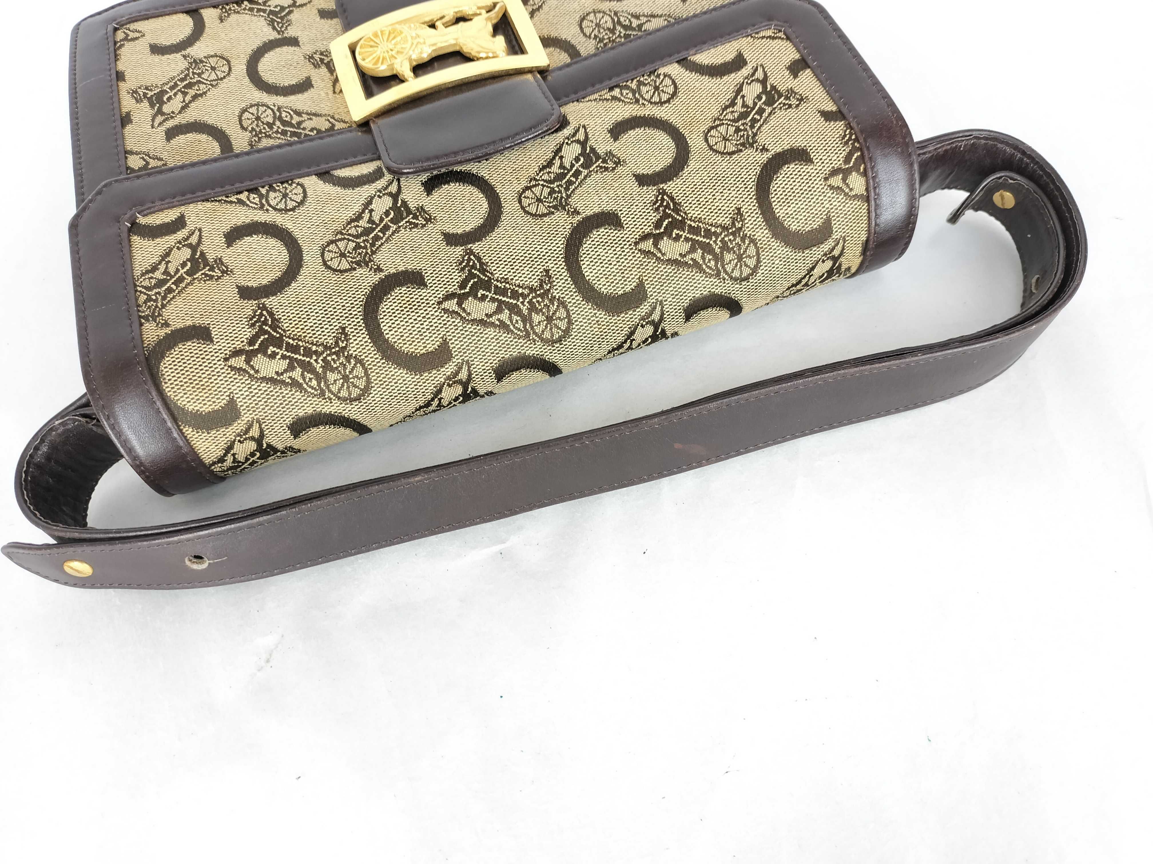 C Macadam Bag Shoulder Bag with Carriage Hardware — view 3