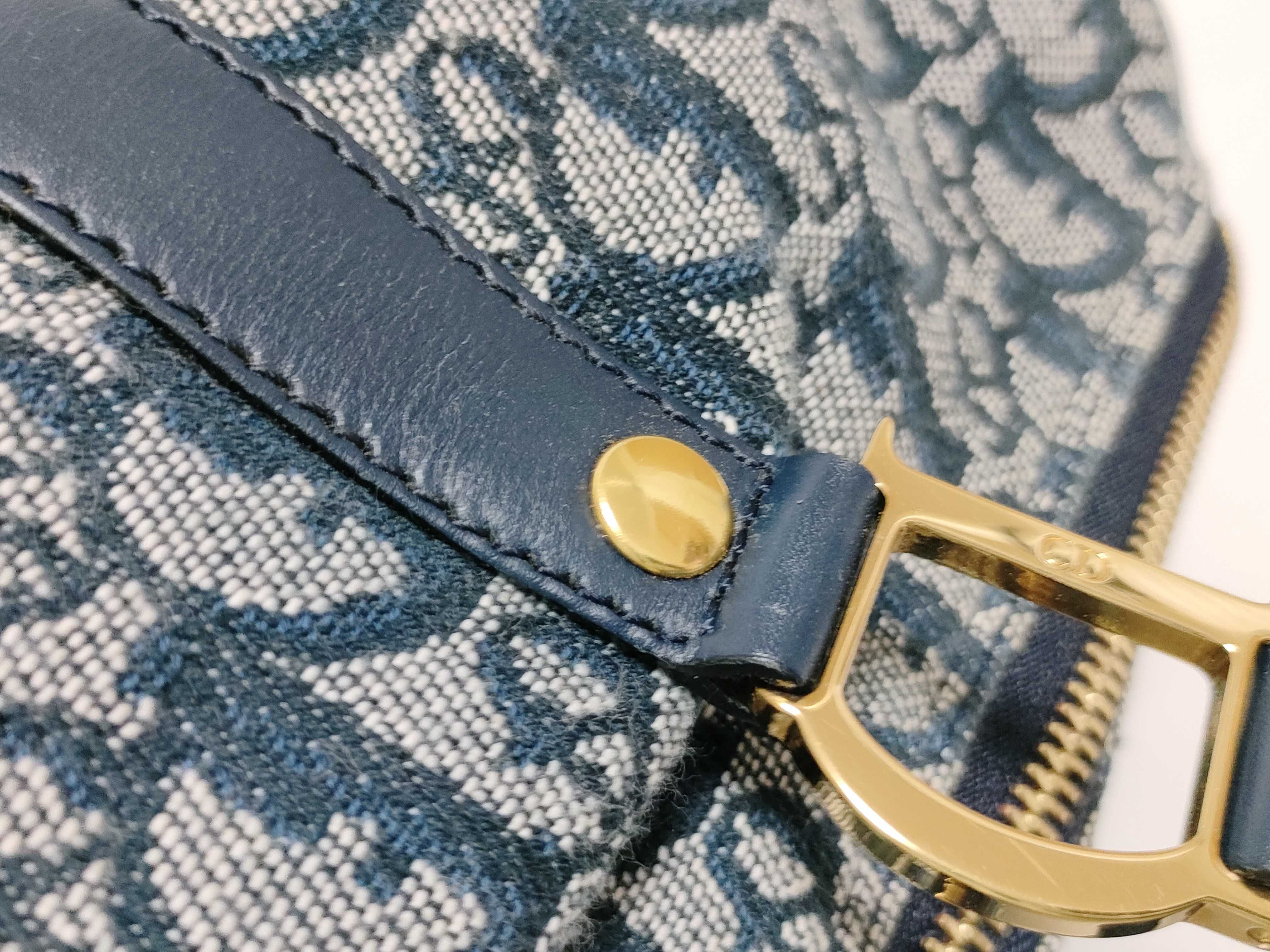 Trotter Christian Dior Trotter Canvas Boston Bag Handbag — view 5