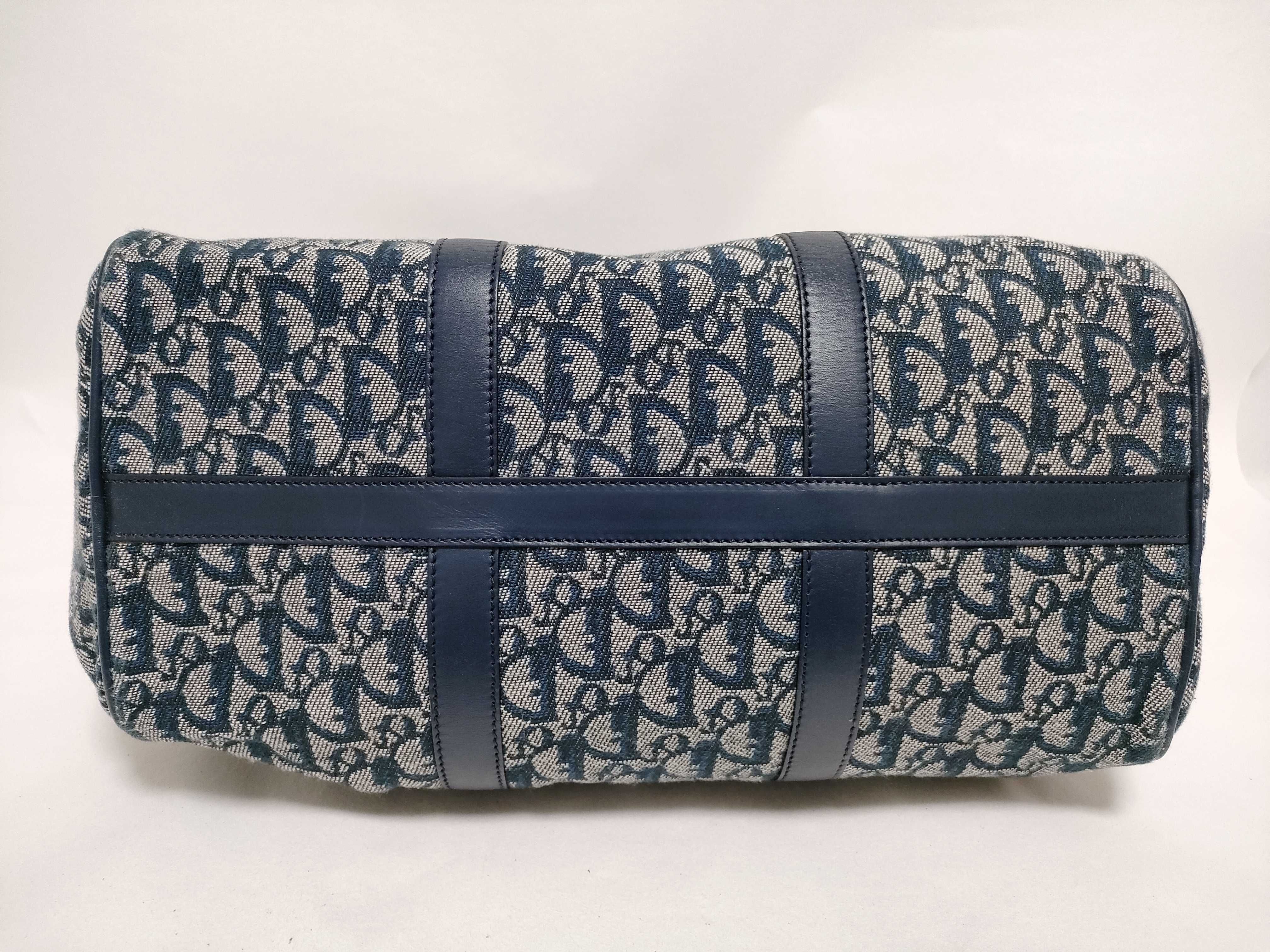 Trotter Christian Dior Trotter Canvas Boston Bag Handbag — view 8