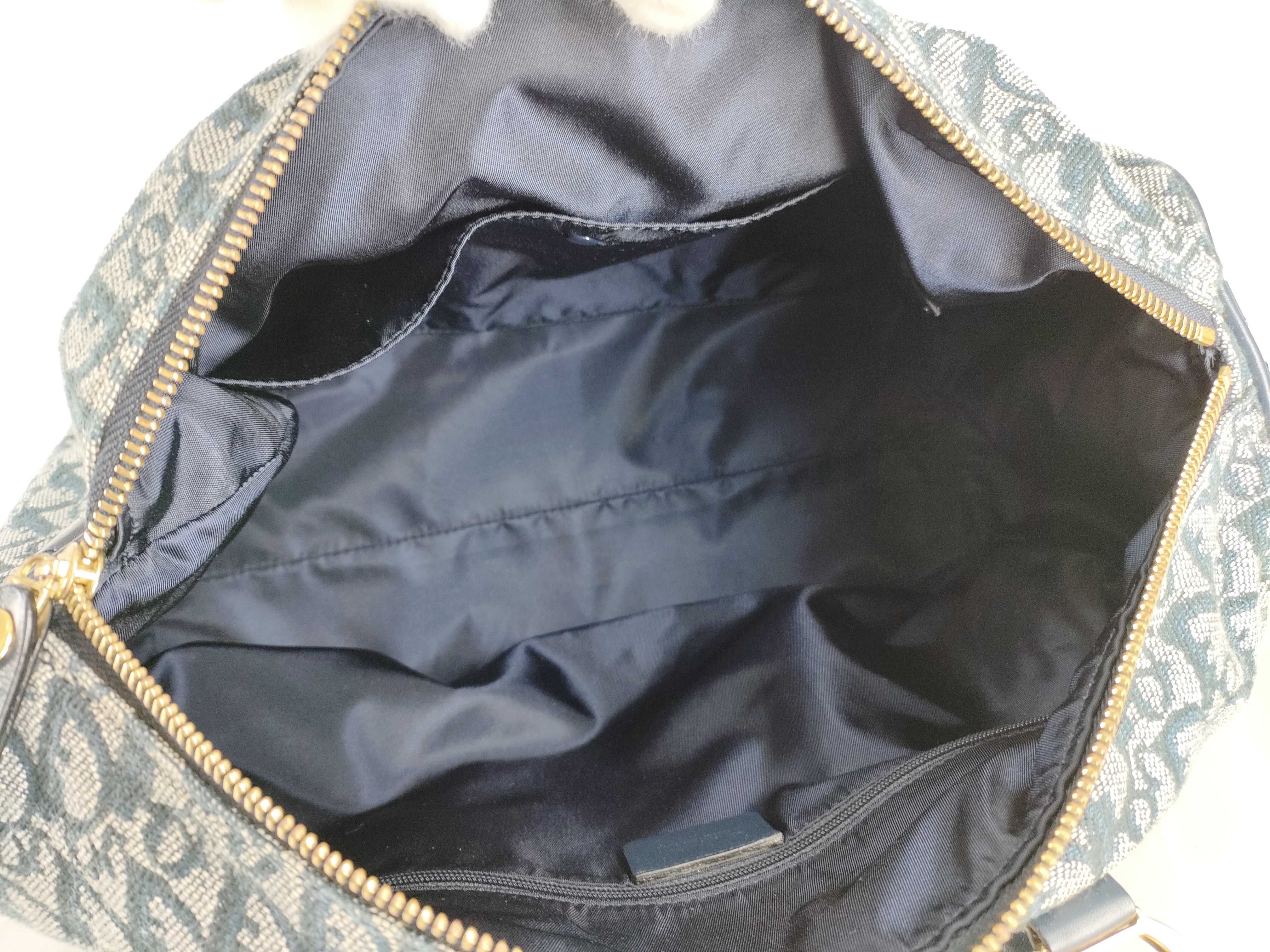 Trotter Christian Dior Trotter Canvas Boston Bag Handbag — view 10