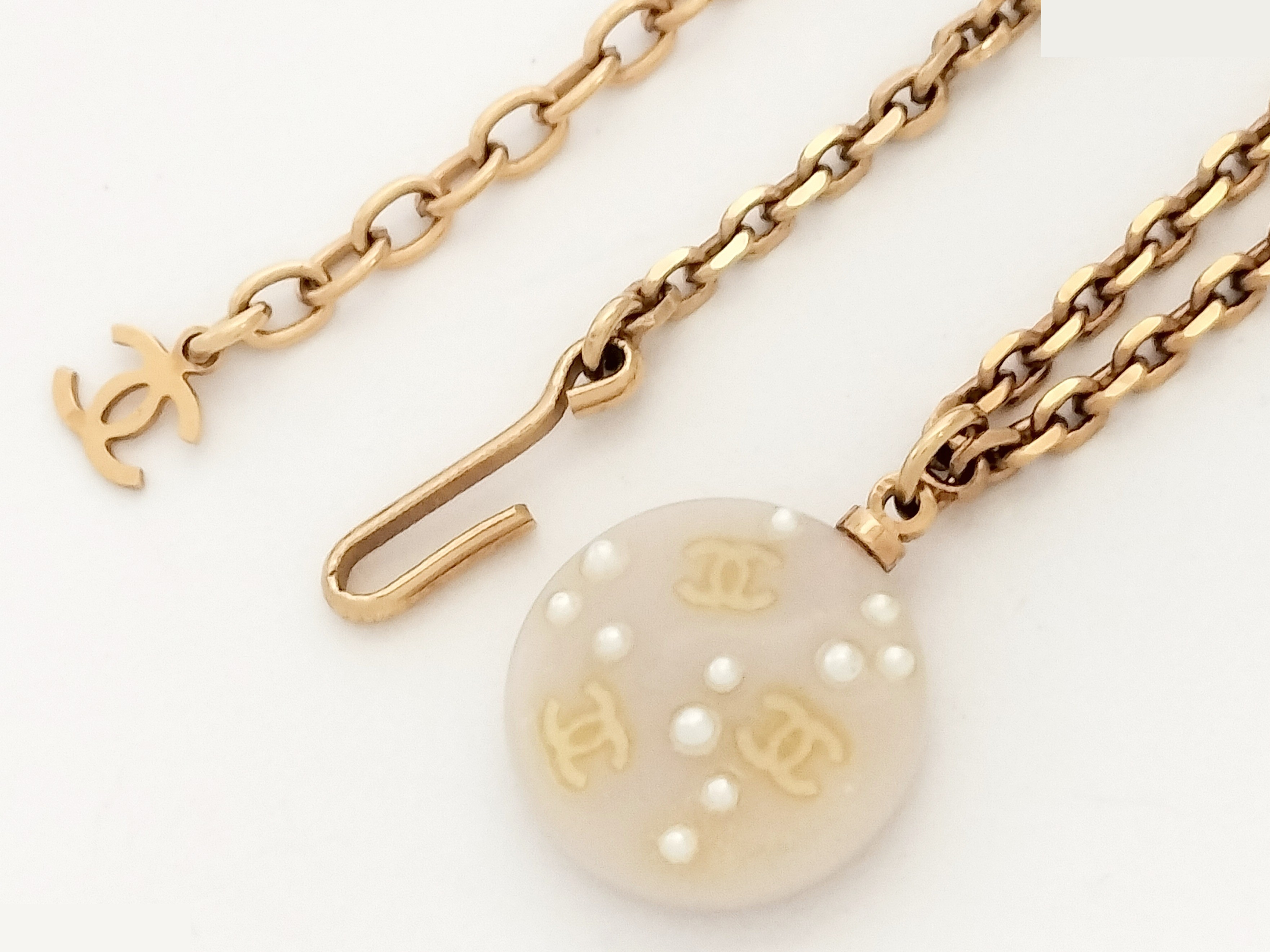 Coco F Pearl Gold Necklace, Chain approx. 46cm