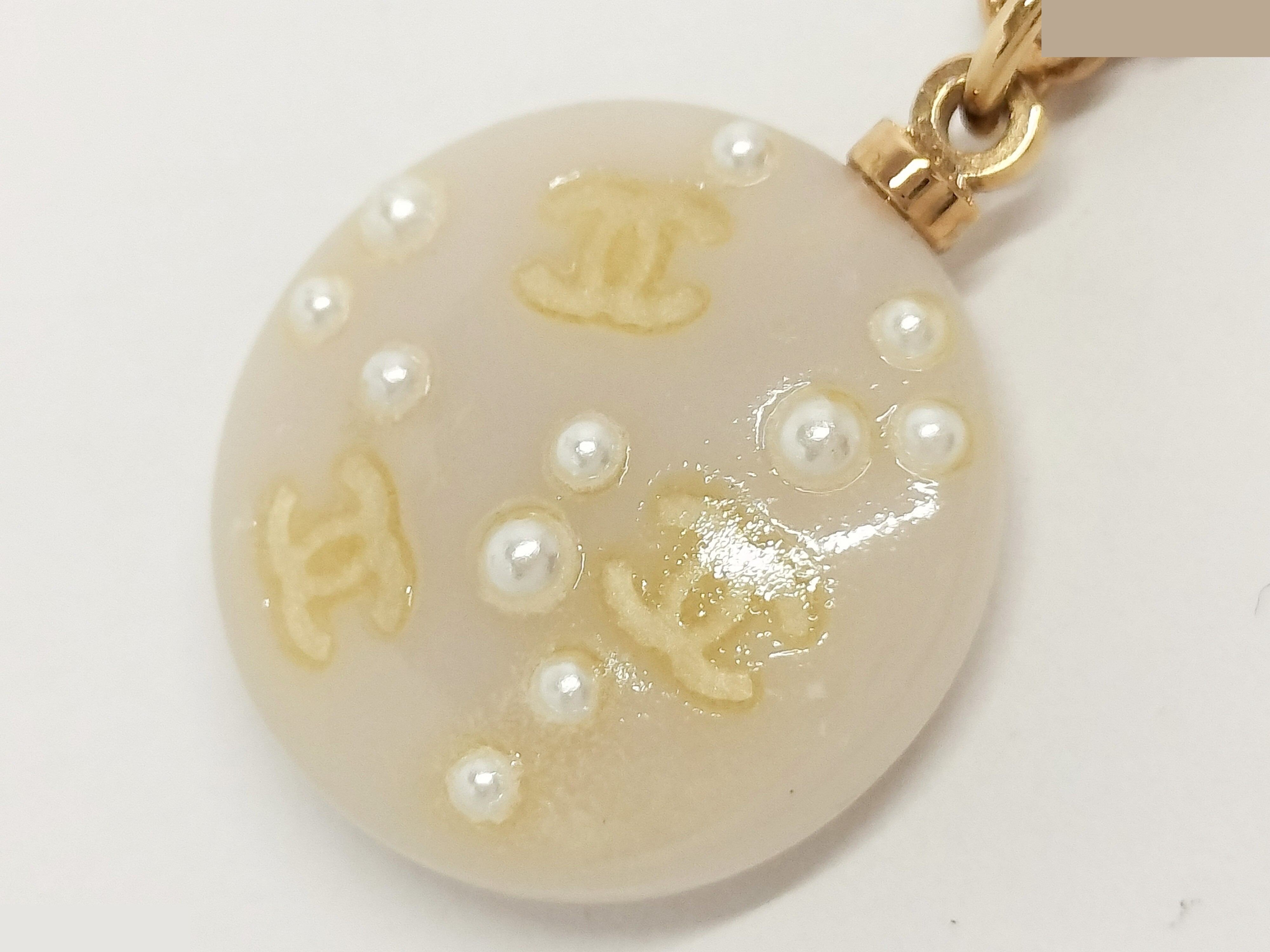 Coco F Pearl Gold Necklace, Chain approx. 46cm — view 4