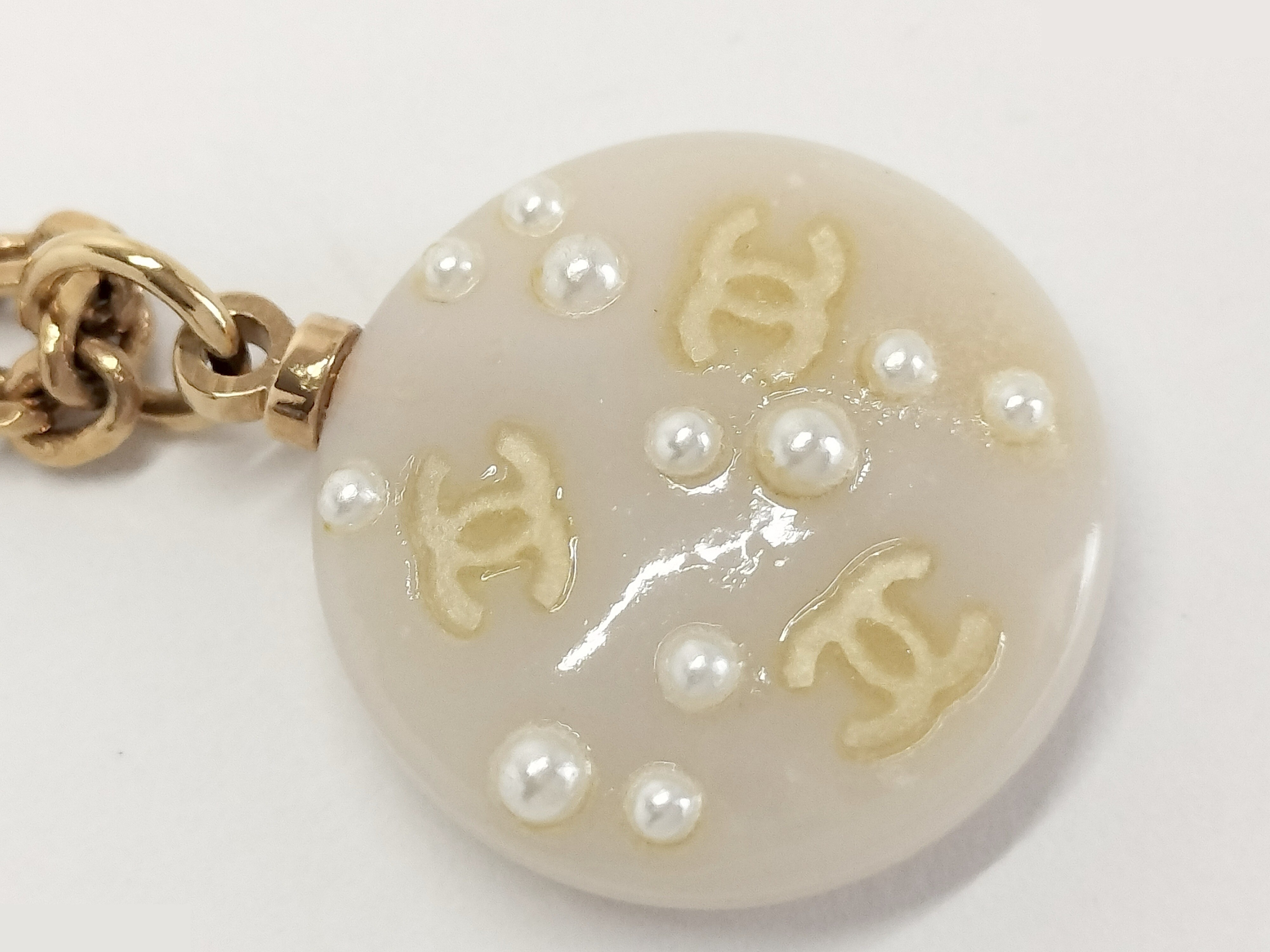 Coco F Pearl Gold Necklace, Chain approx. 46cm — view 5