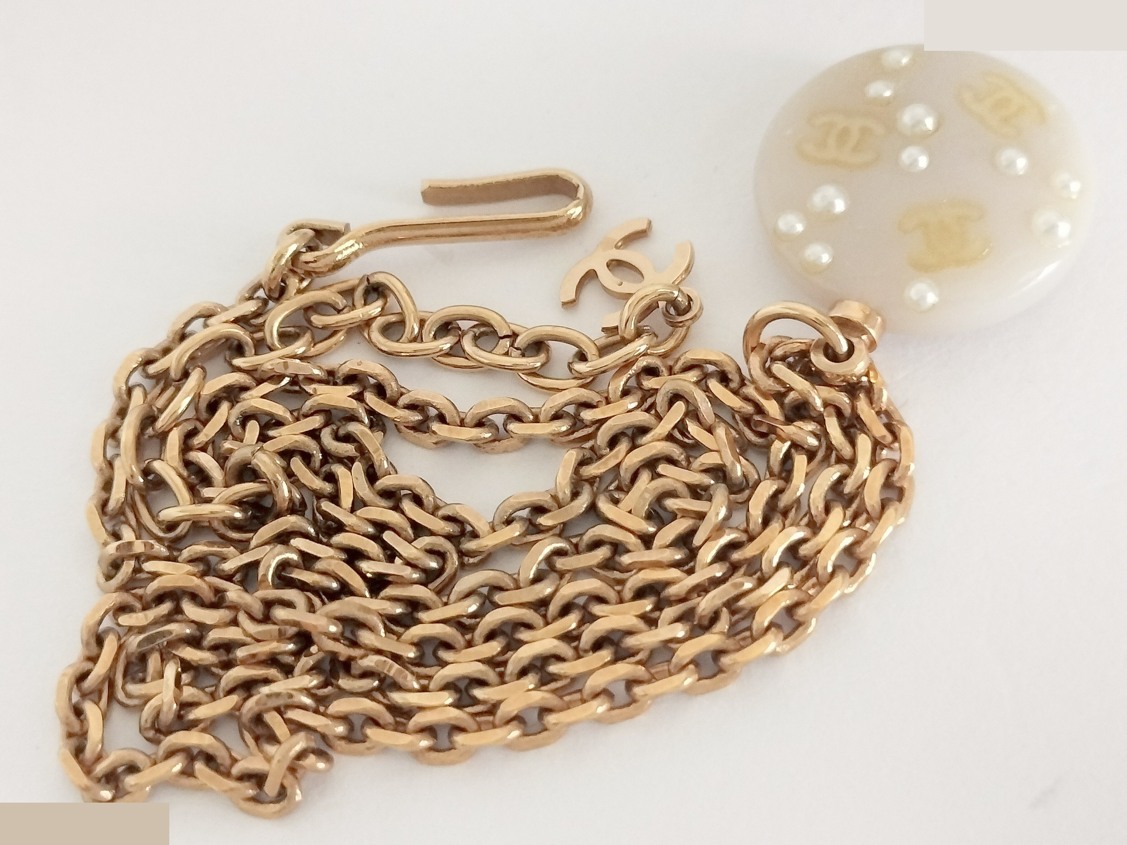 Coco F Pearl Gold Necklace, Chain approx. 46cm — view 6