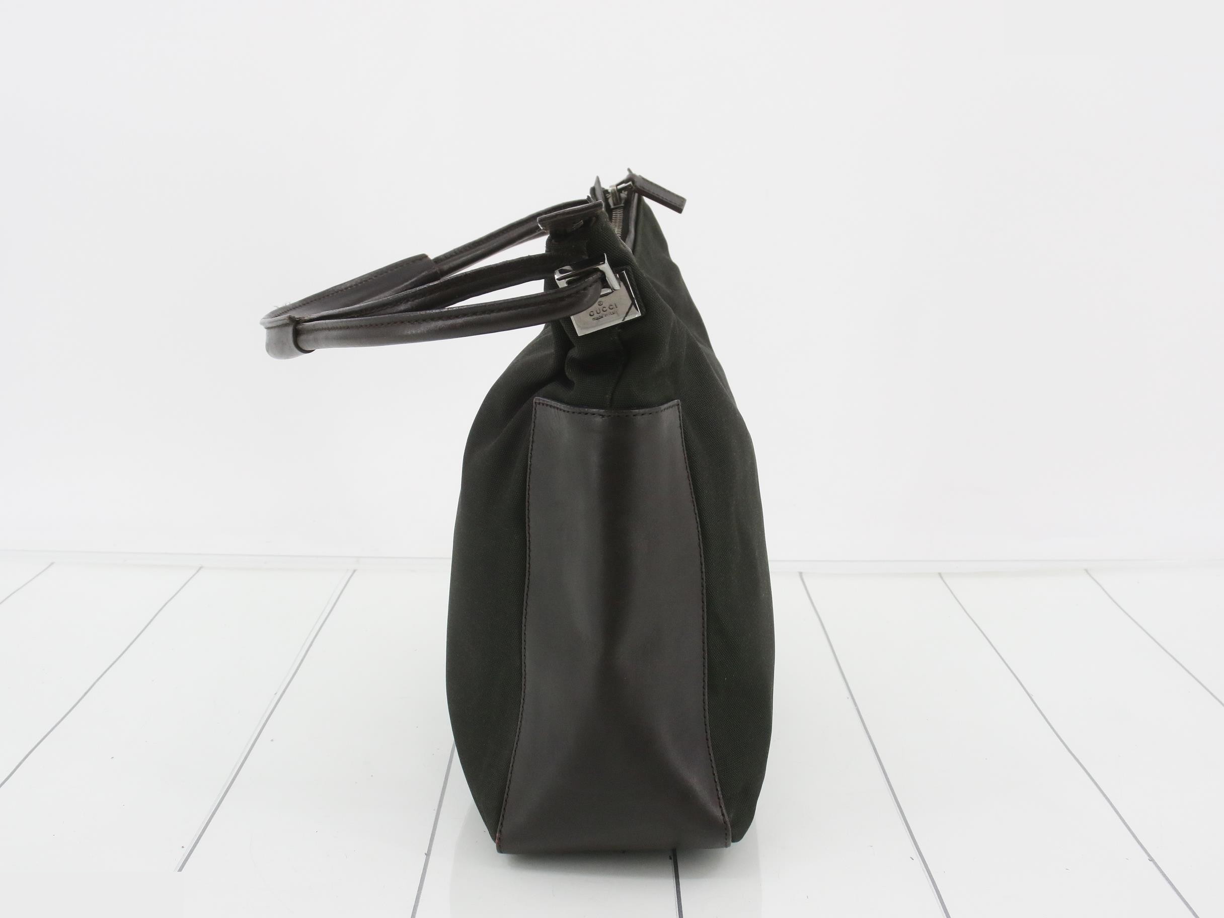 Nylon x leather shoulder bag — view 3